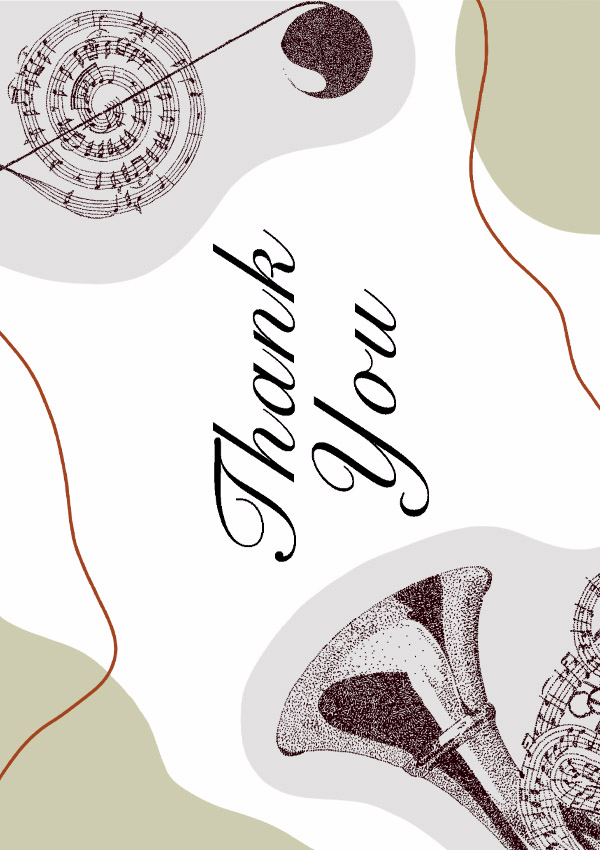 Vorderes Coverbild Thank You Card (with Envelope)