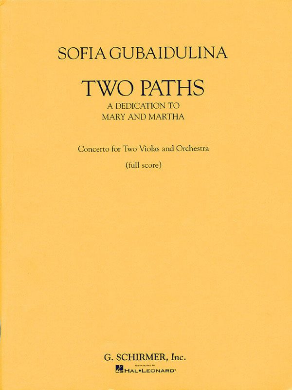 Vorderes Coverbild Sofia Gubaidulina, Two Paths