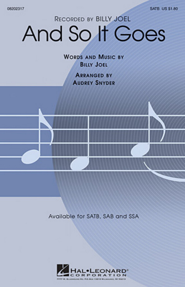 Vorderes Coverbild And So It Goes