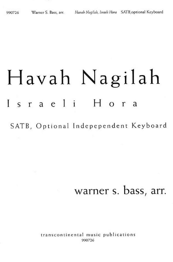 Vorderes Coverbild Warner Bass, Havah Nagilah Israeli Hora