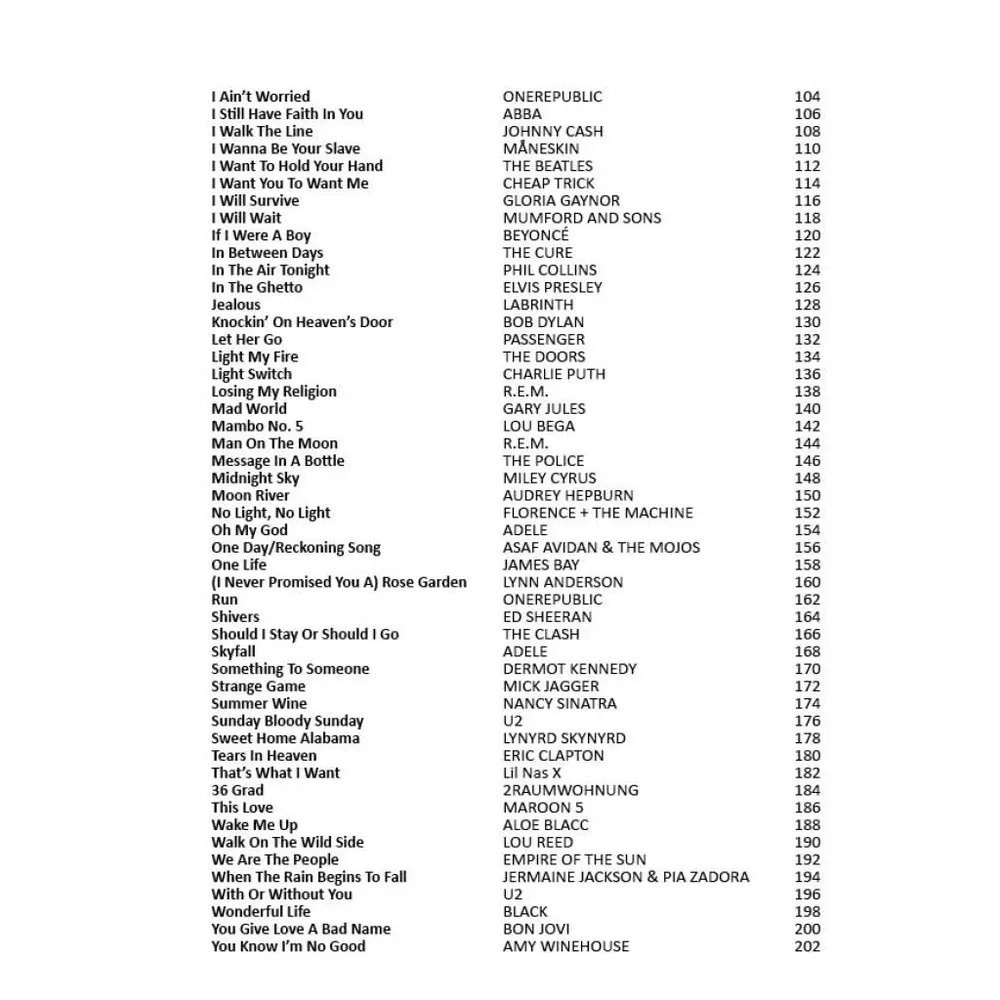 100 Popsongs für Ukulele