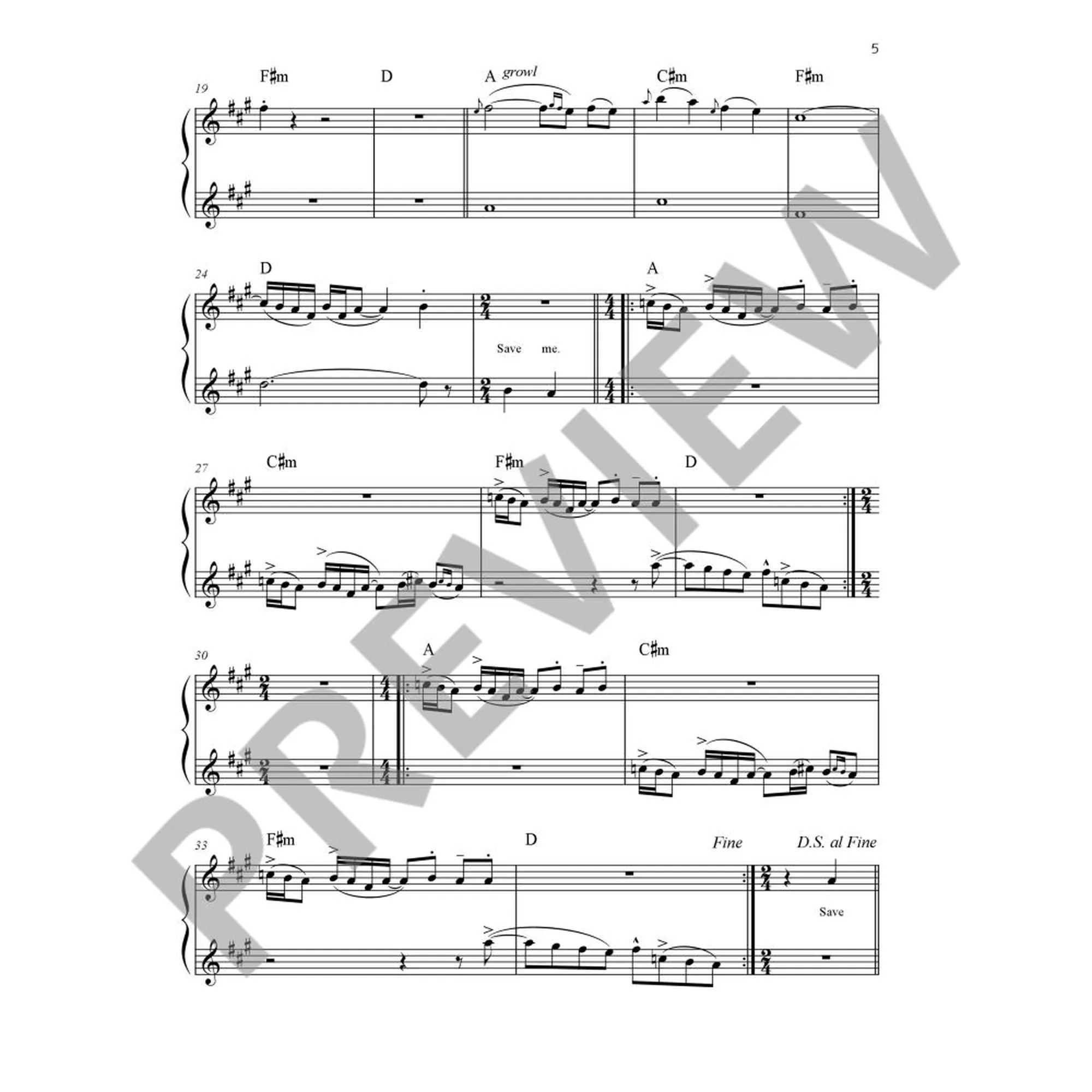 Pop for Alto Saxophone 1
