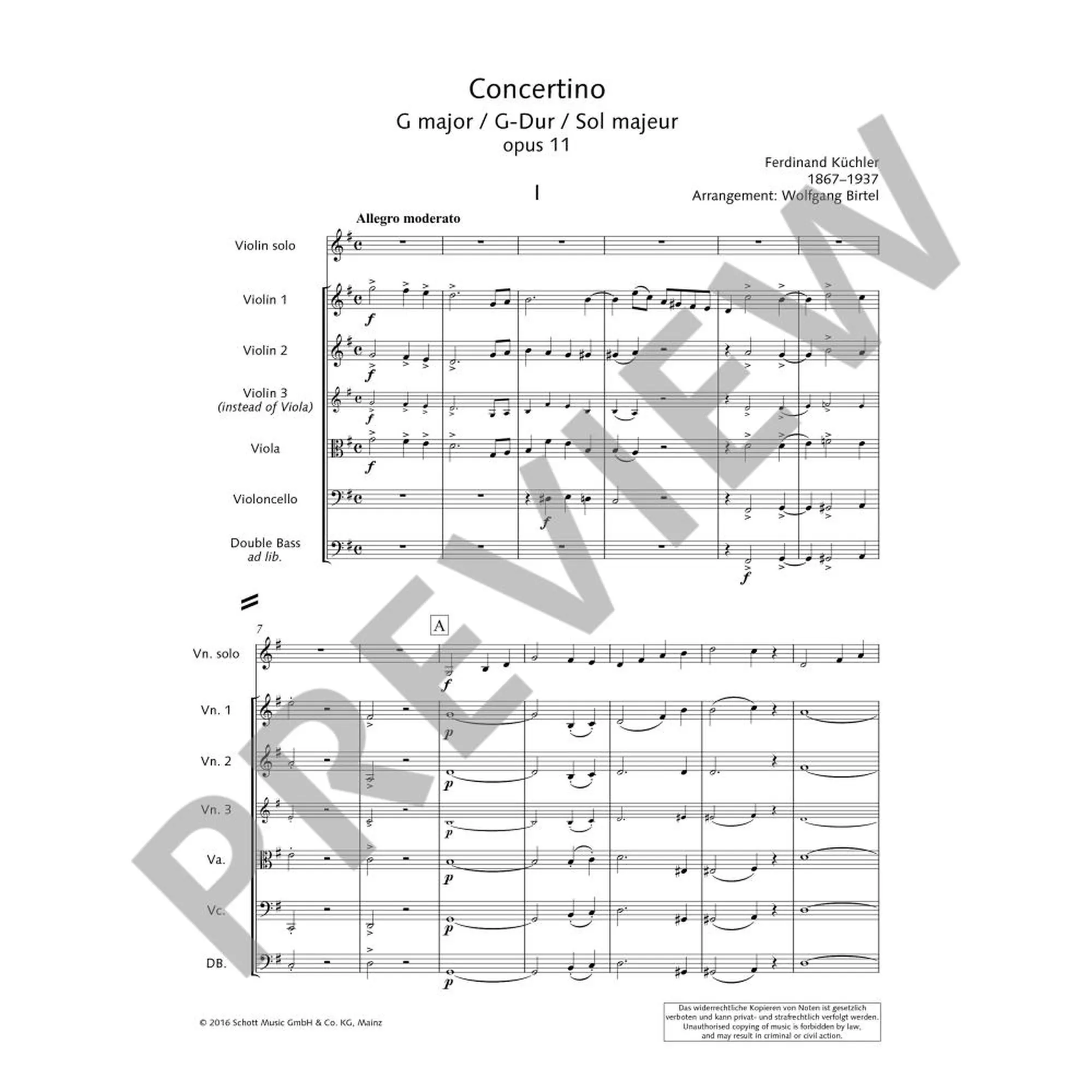 Concertino G-Dur op.11