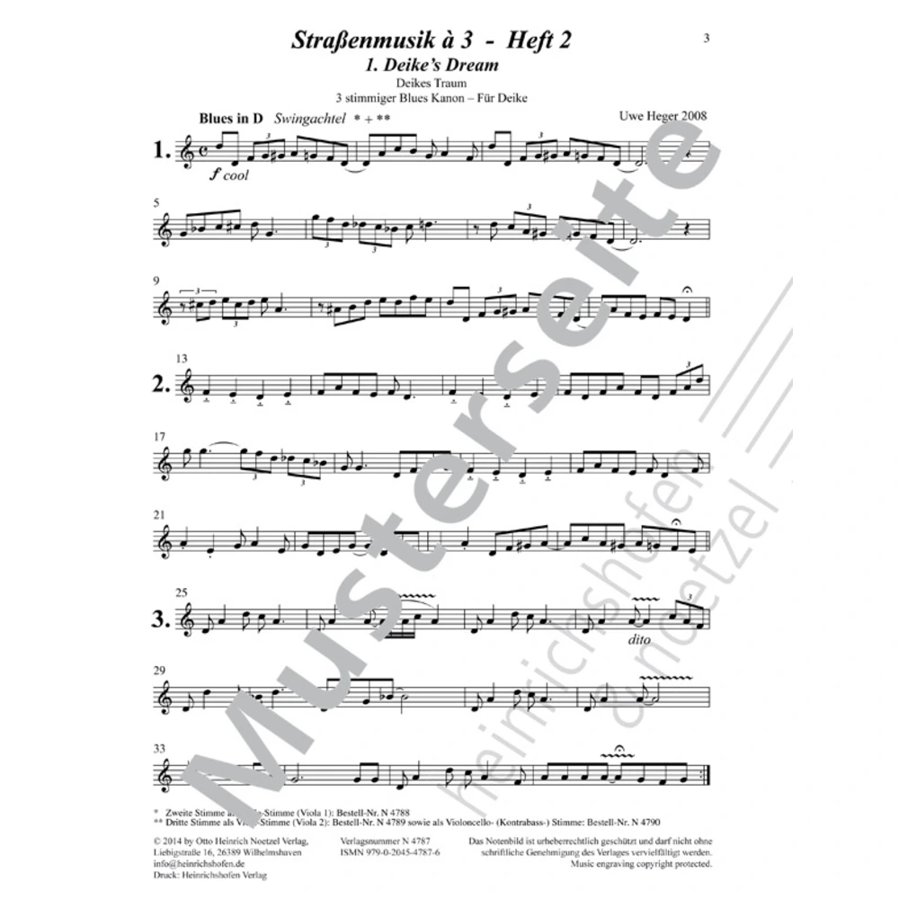 Straßenmusik à 3 Band 2 - Violine