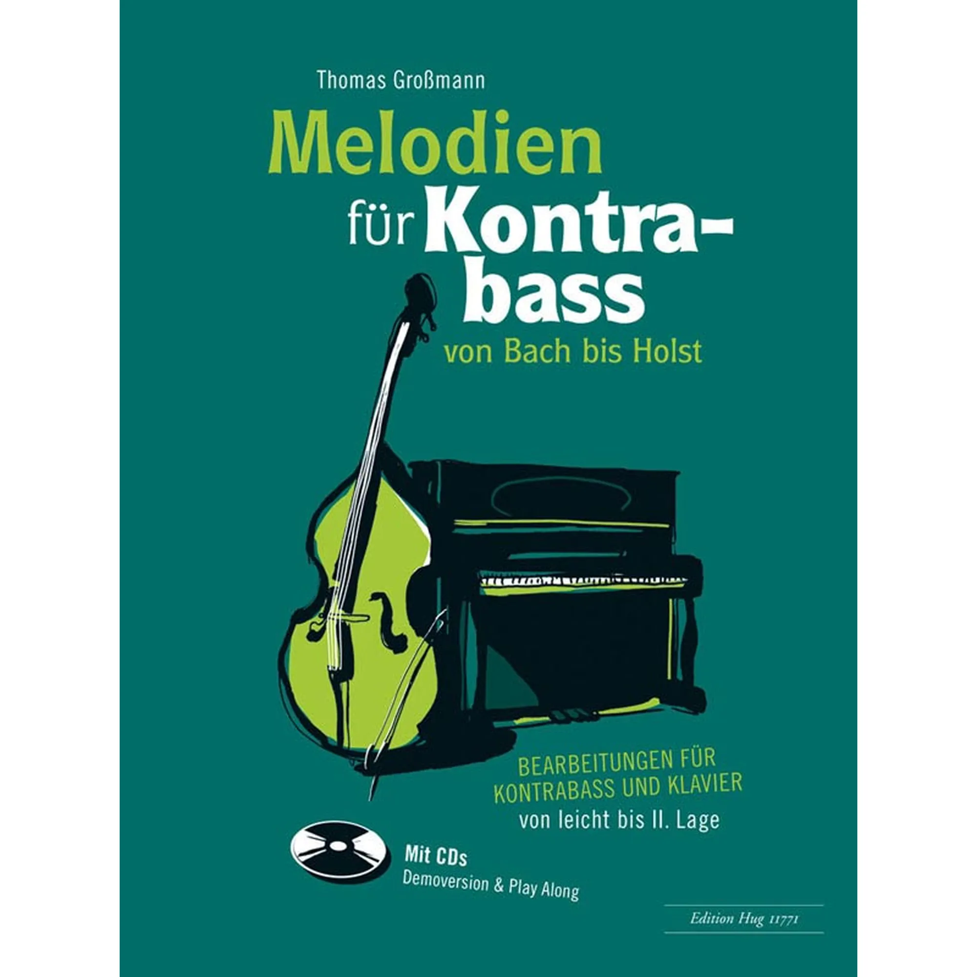 Melodien für Kontrabass von Bach bis Holst