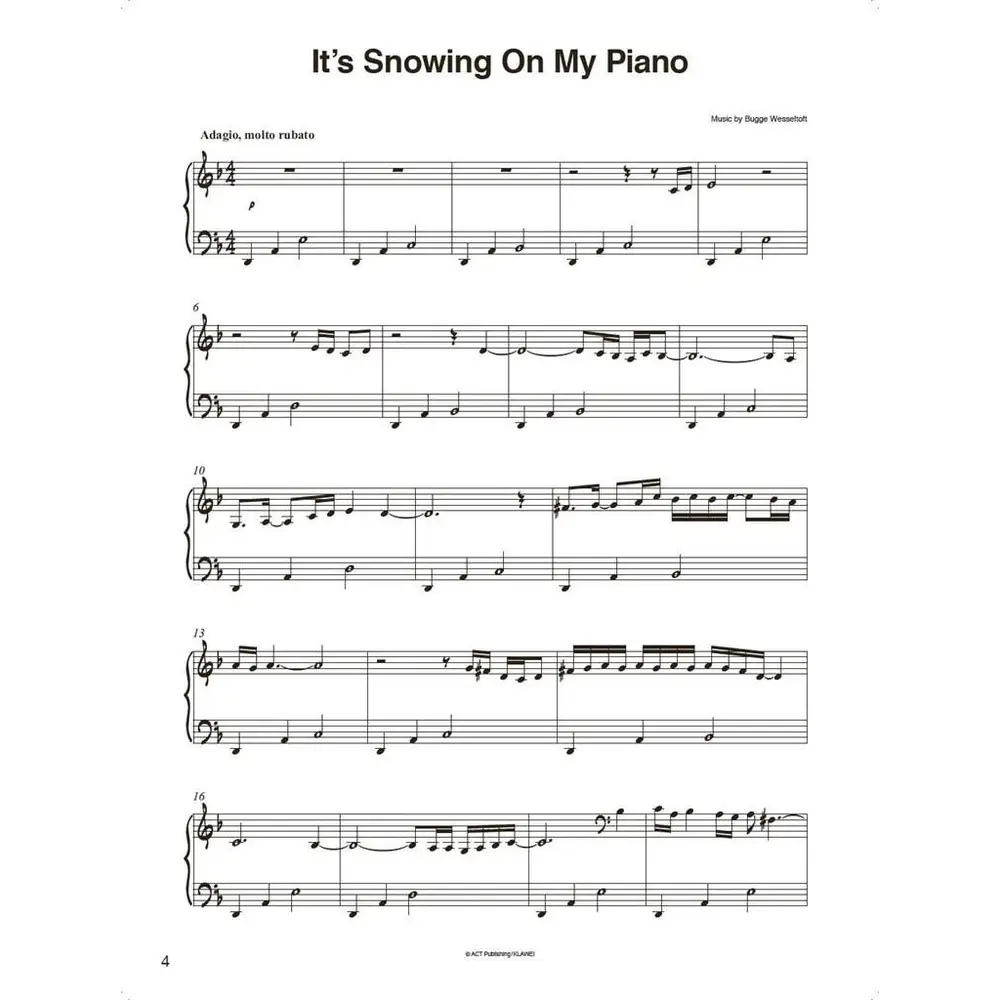 It's snowing on my Piano