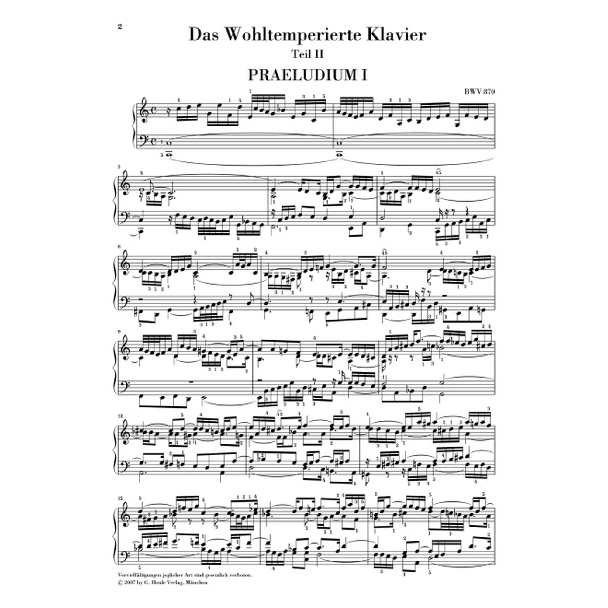 Das Wohltemperierte Klavier Band 2