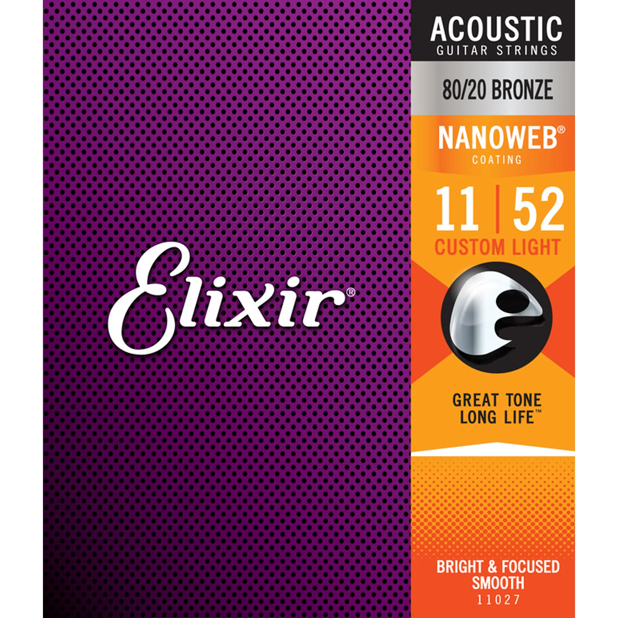 Elixir 11027 Nanoweb 80/20 Custom Light