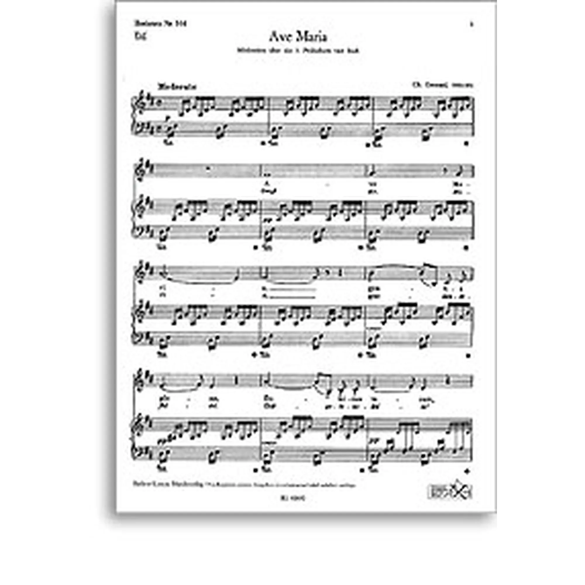 Ave Maria D-Dur + G-Dur (Schubert)