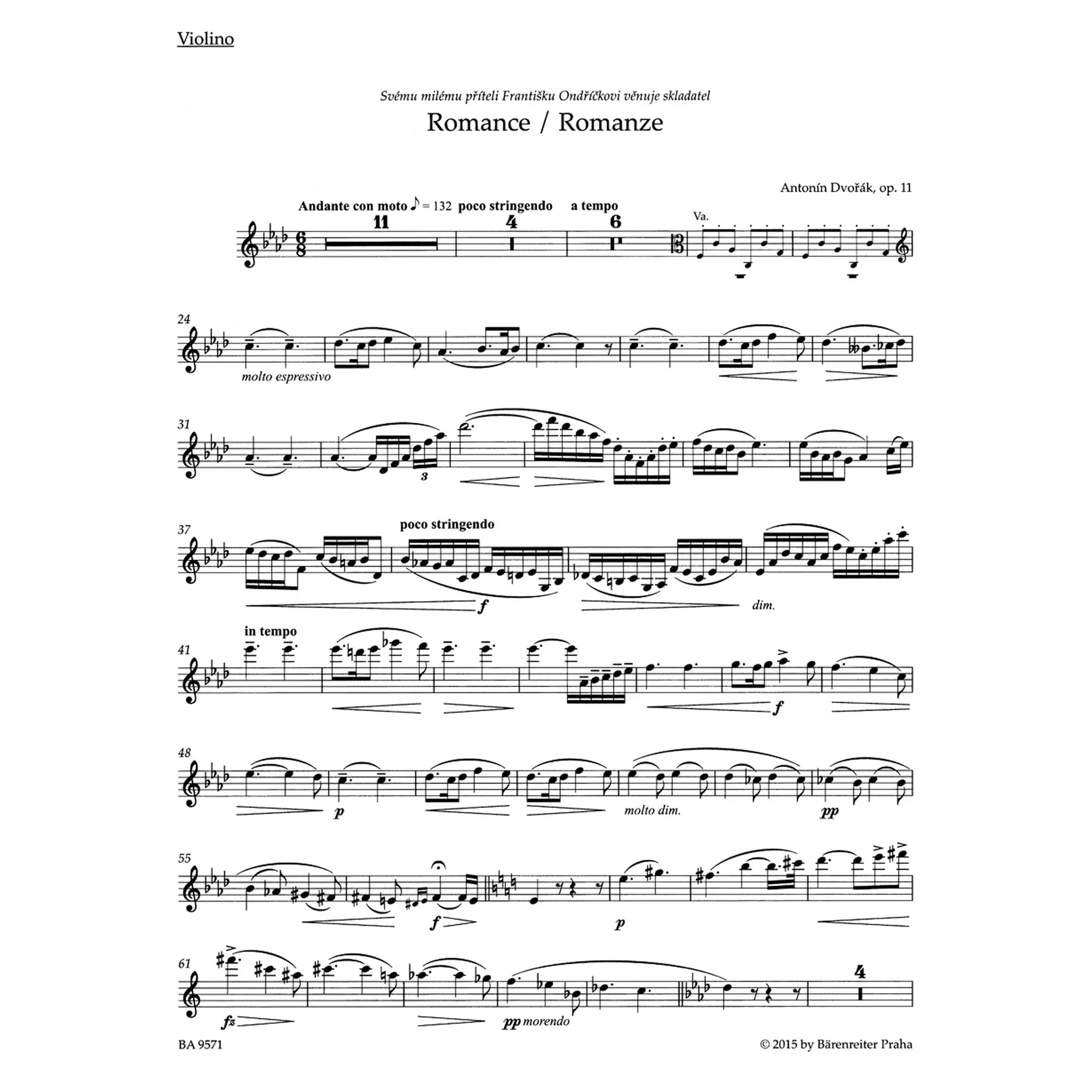 Romanze f-moll, op. 11