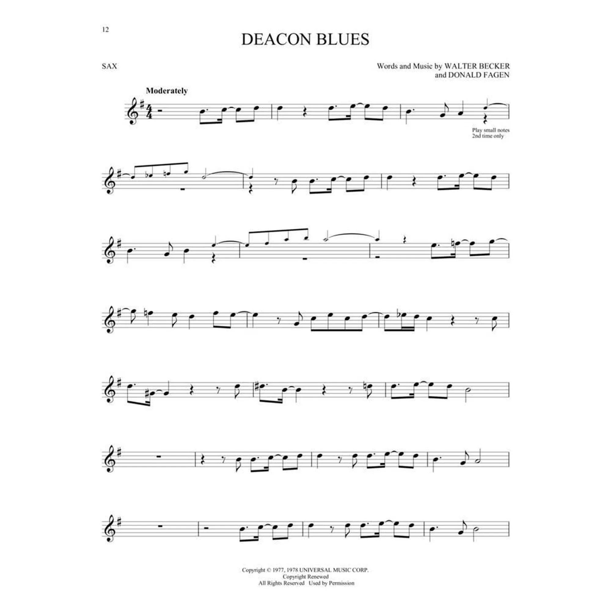 First 50 Songs you should play on the sax