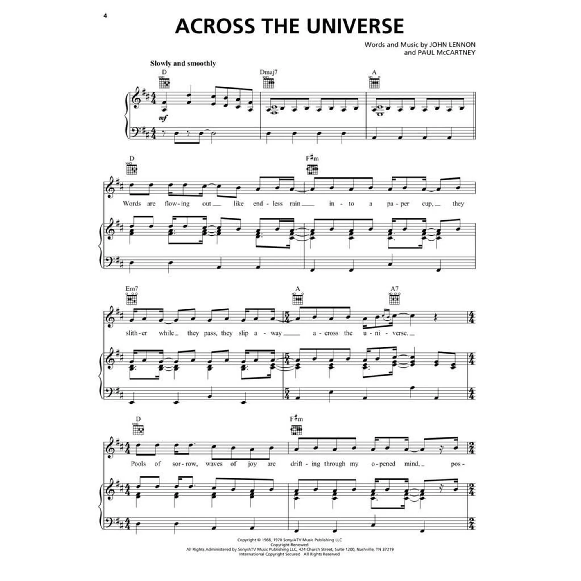 The Beatles Sheet Music Collection