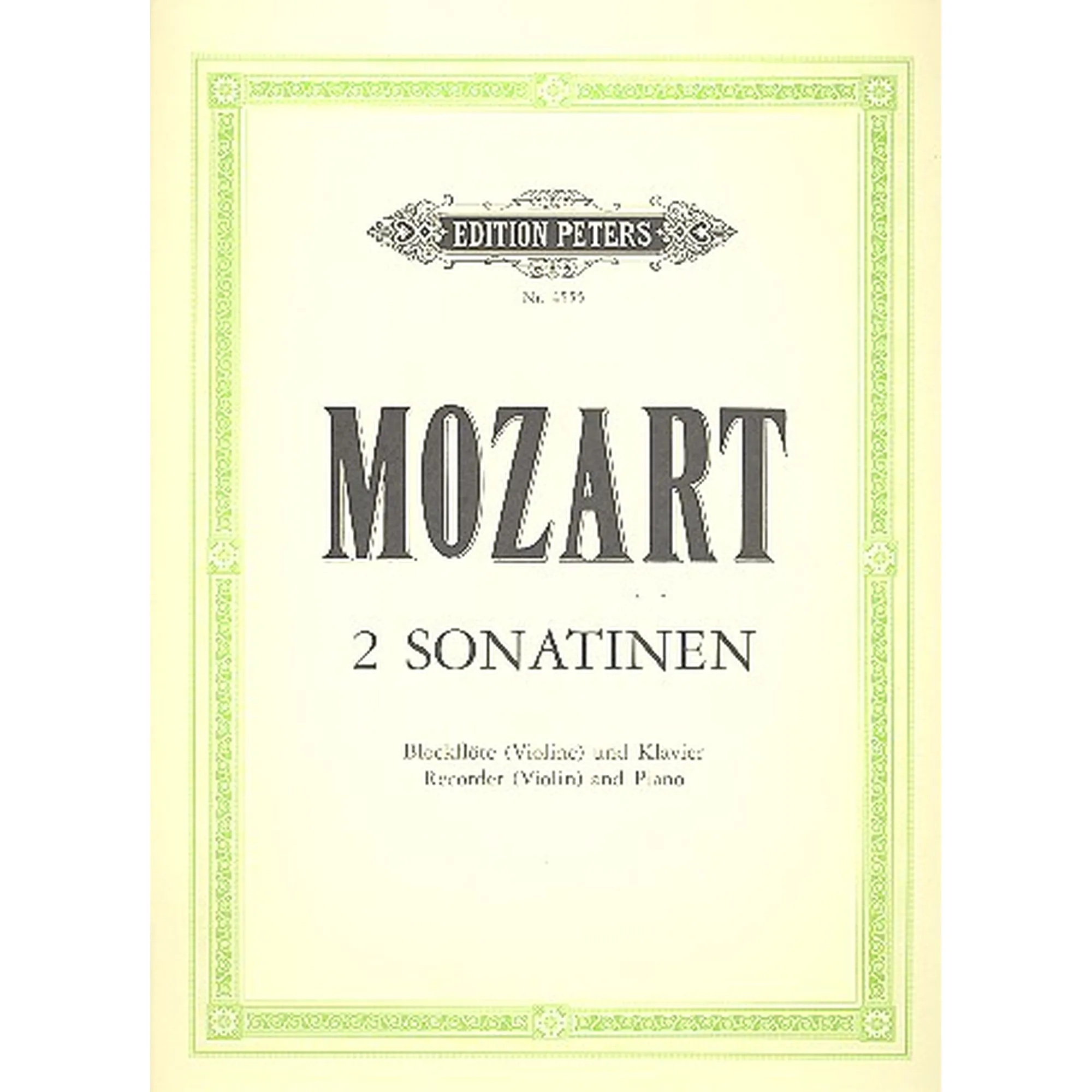 2 Sonatinen KV 439B aud der Wiener Sonatinen