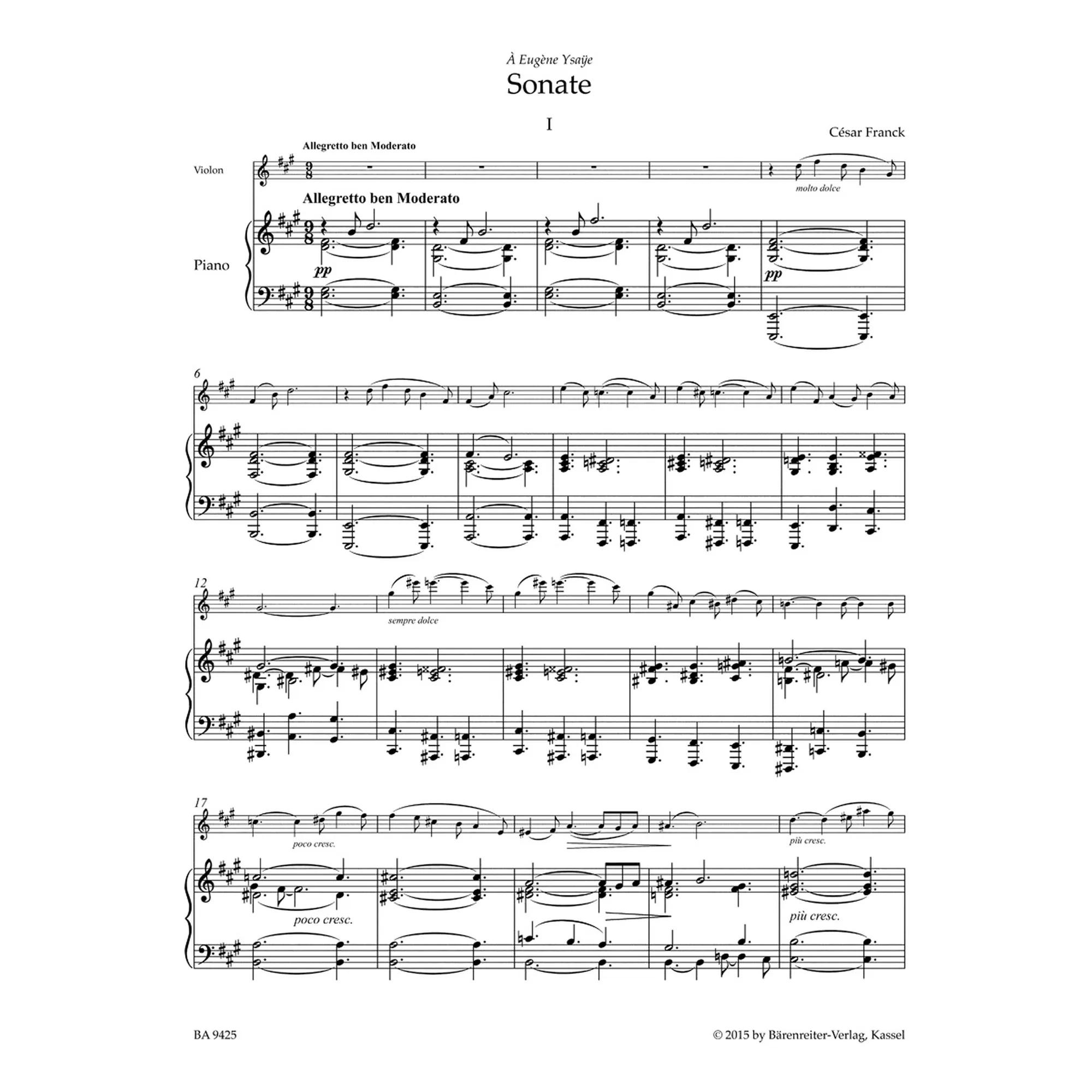 Sonate / Andantino quietoso op. 6 / Mélancolie