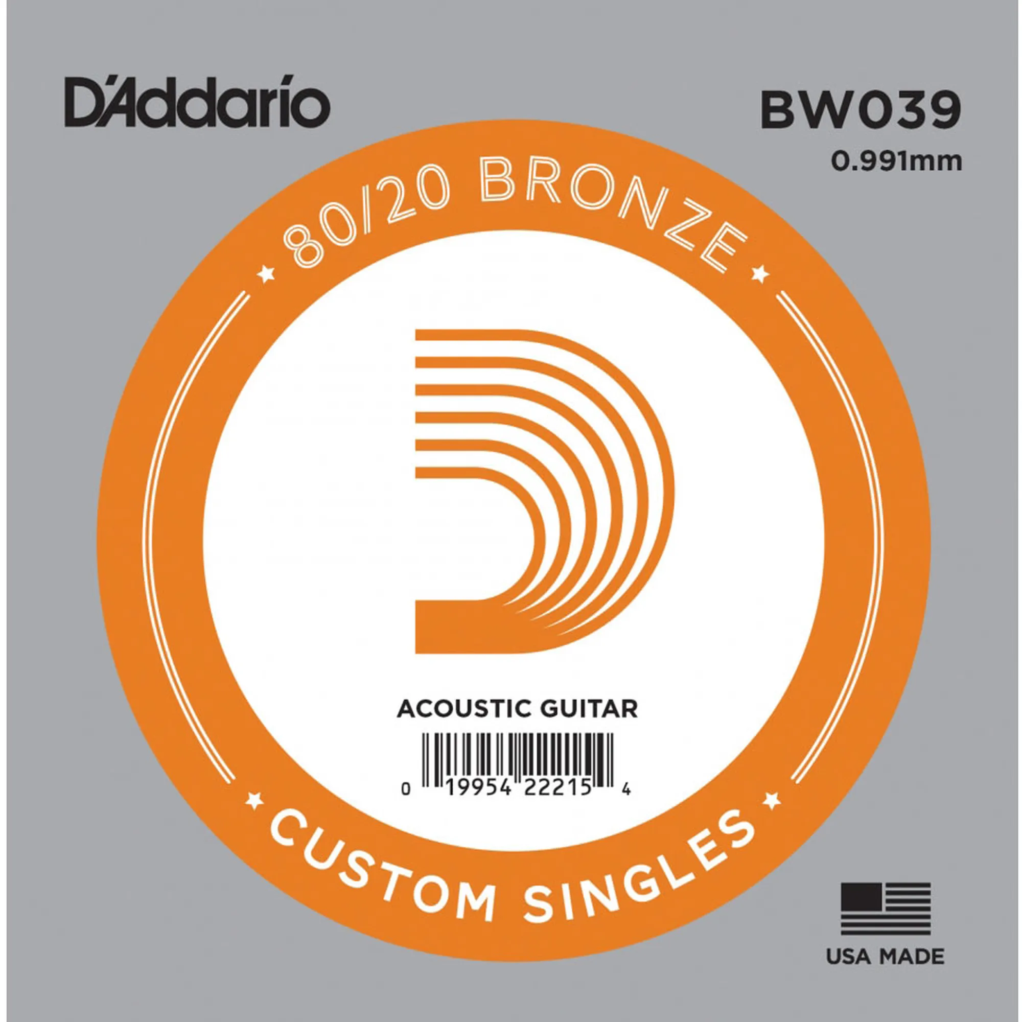 D´Addario BW039 80/20 Bronze