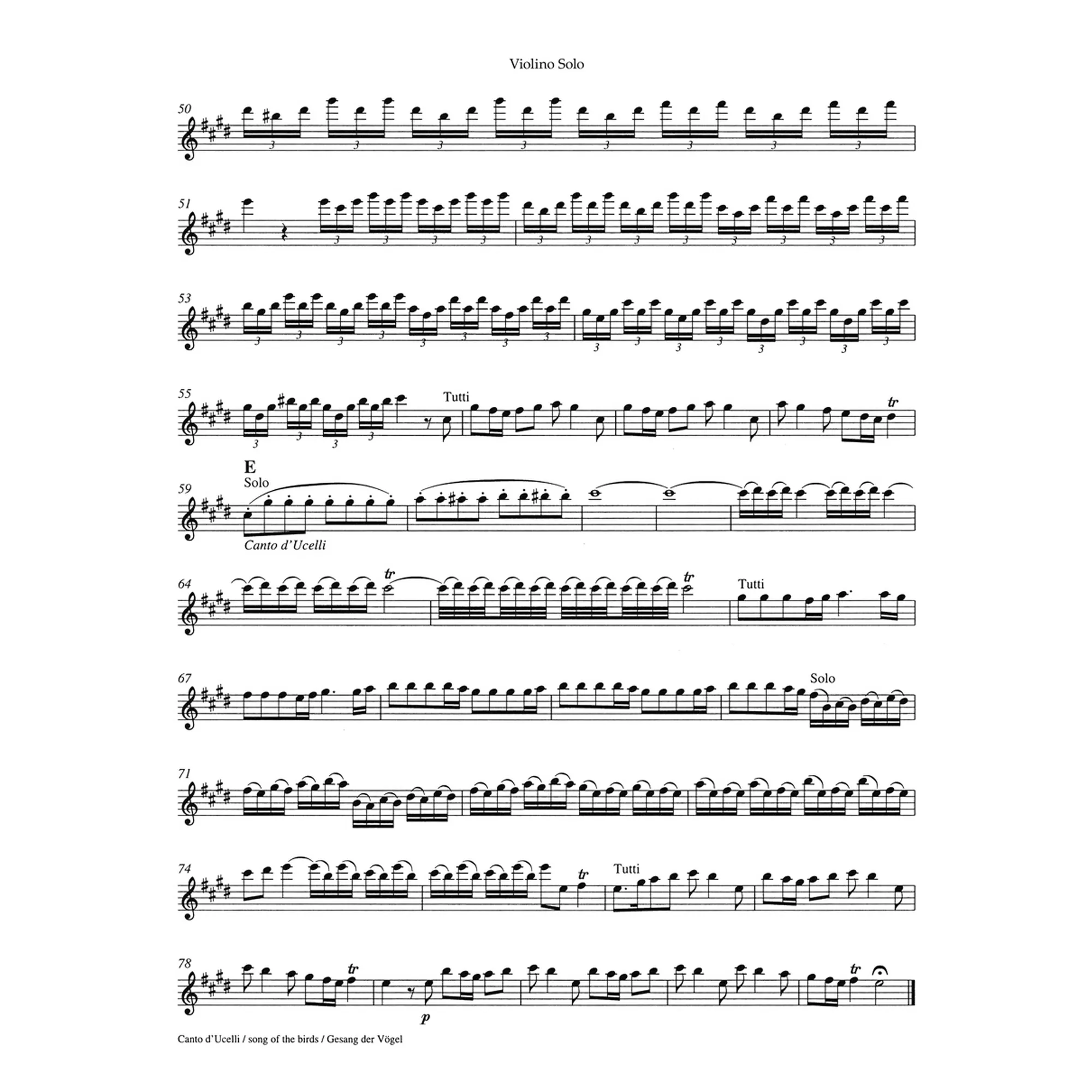Concerto E-Dur op 8/1 RV 269 "Frühling"
