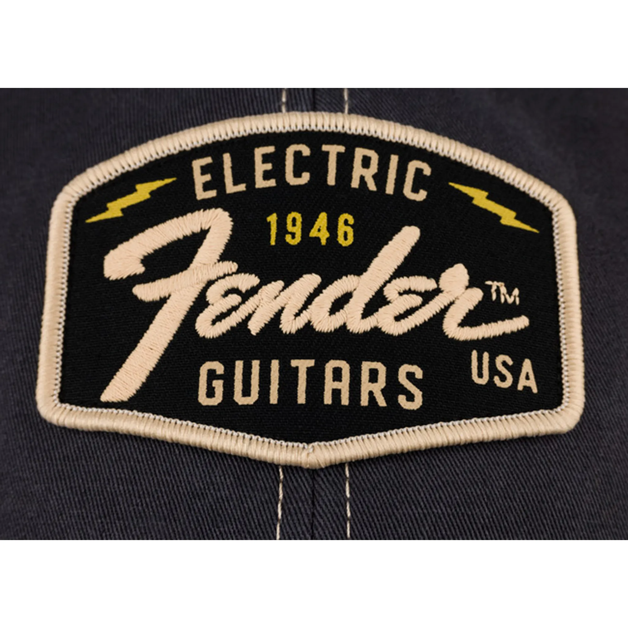 Fender Transition Logo Patch BLK/STONE