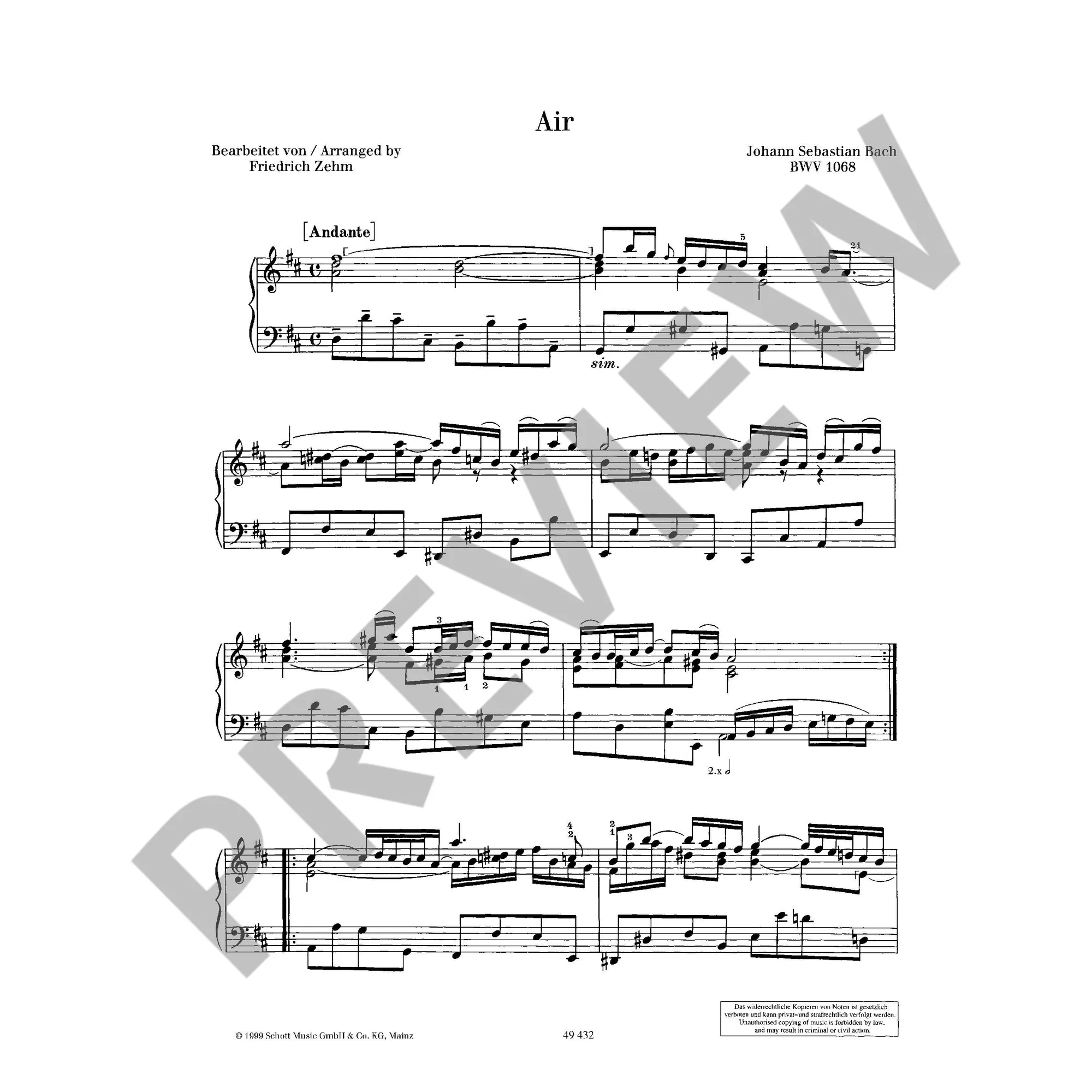 Bach - Berühmte Stücke