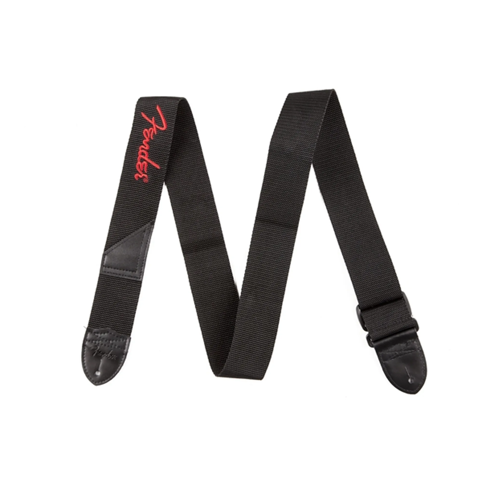Fender BLK Poly Red Logo