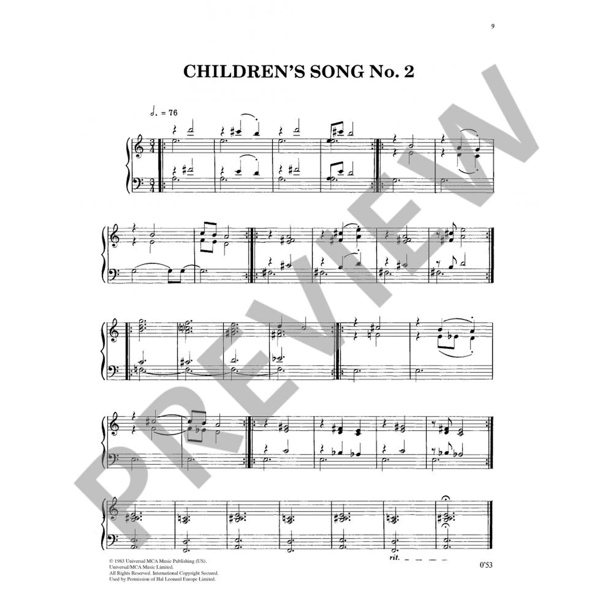 Childeren´s Songs