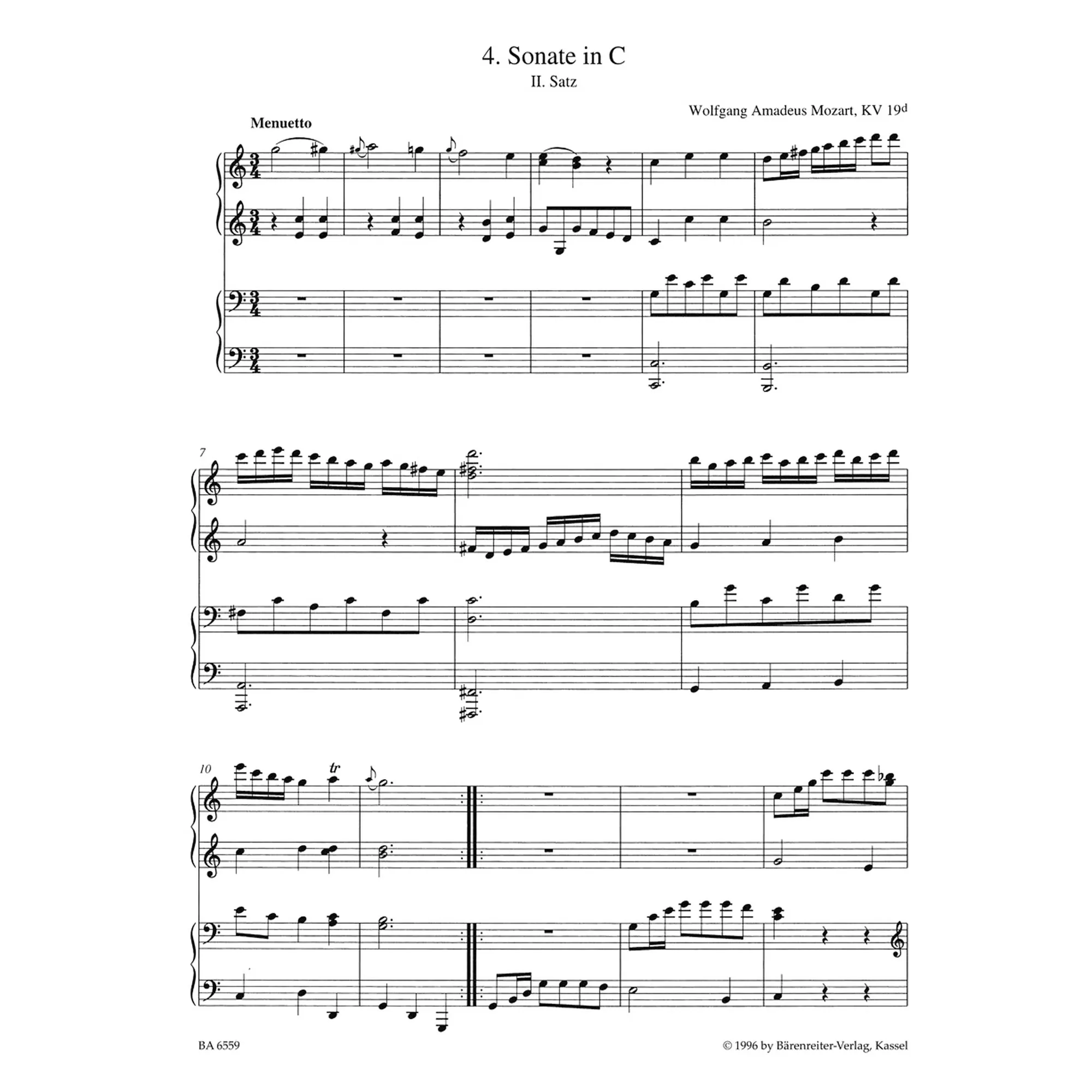 Bärenreiter Piano Album vierhändig