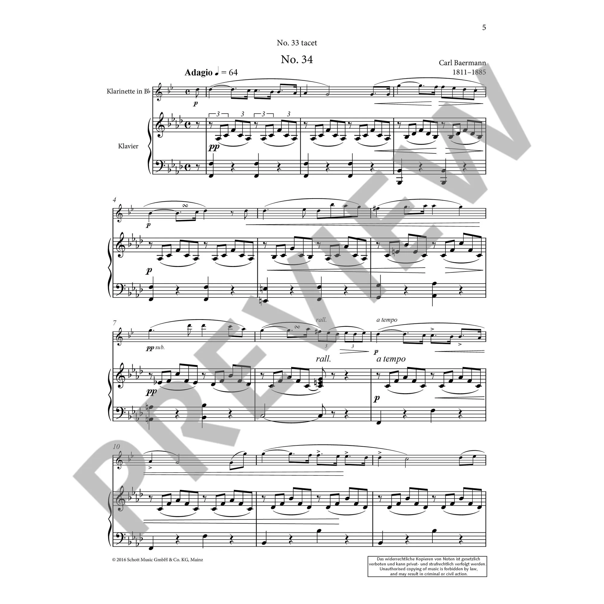 Spielbuch Band 2 aus der Klarinettenschule op.63
