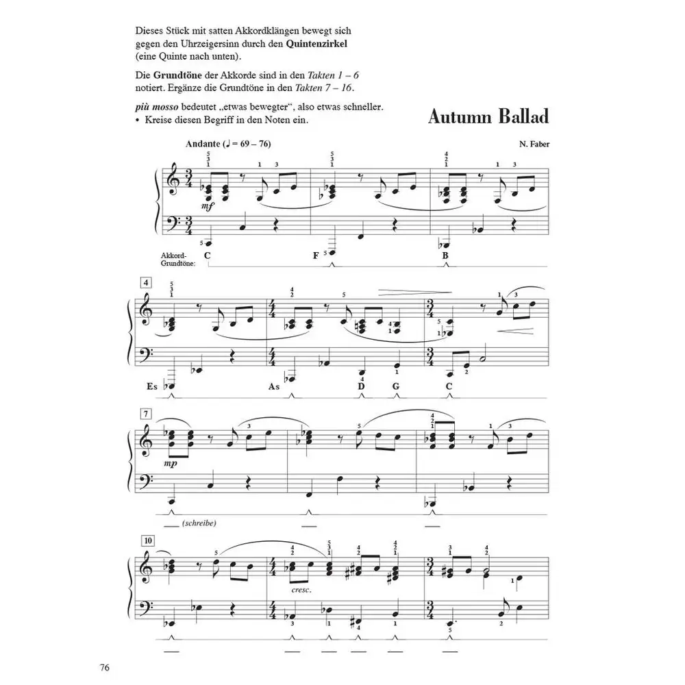 Piano Adventures Stufe 6 - Unterrichtsheft