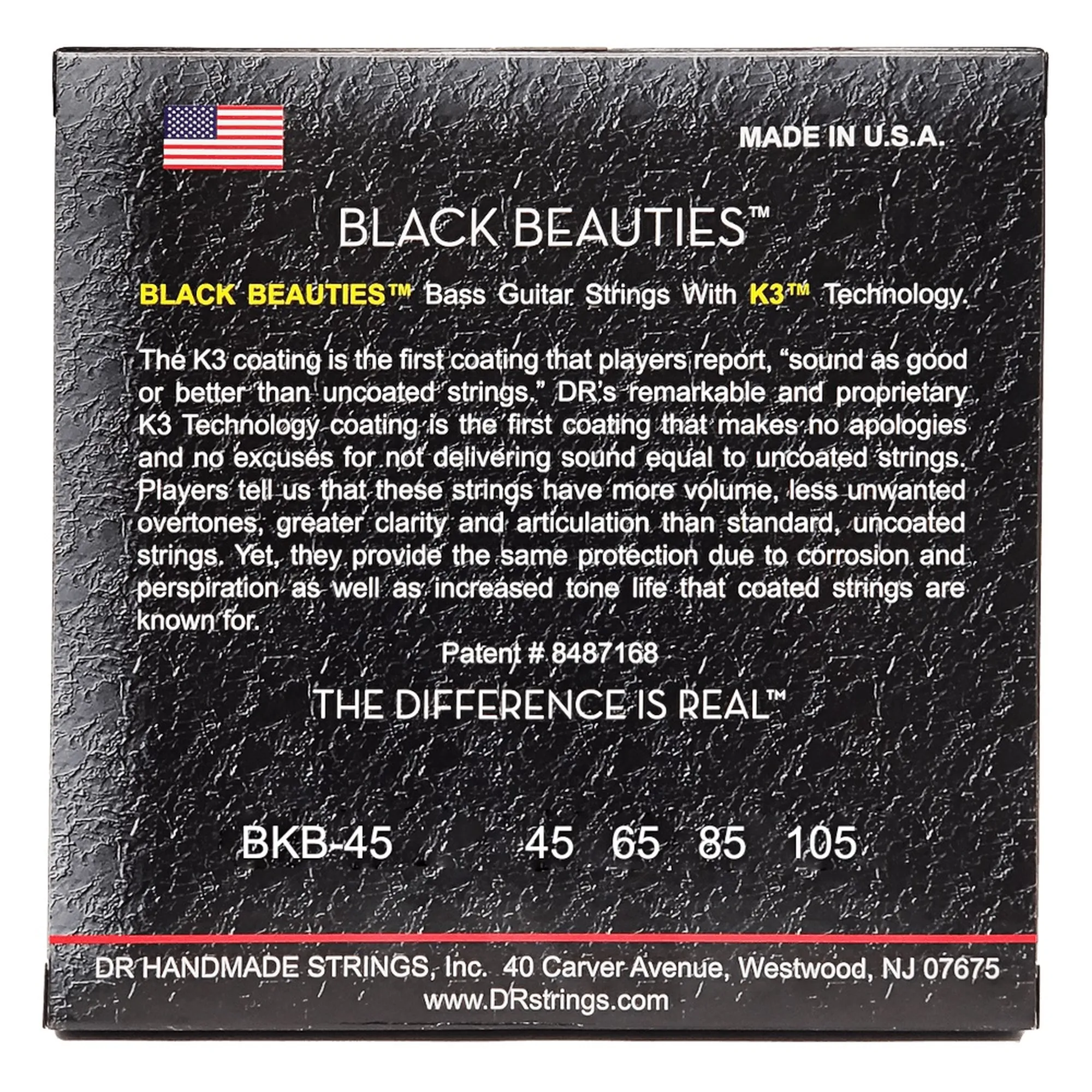 DR Strings BKB-45 Black Beauties