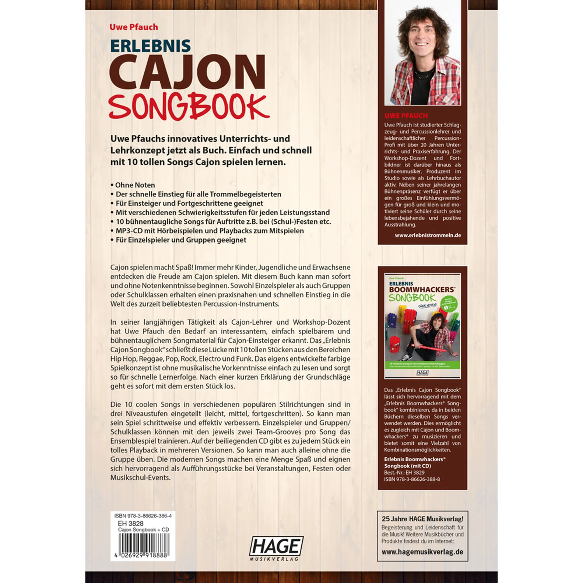 Erlebnis Cajon - Songbook