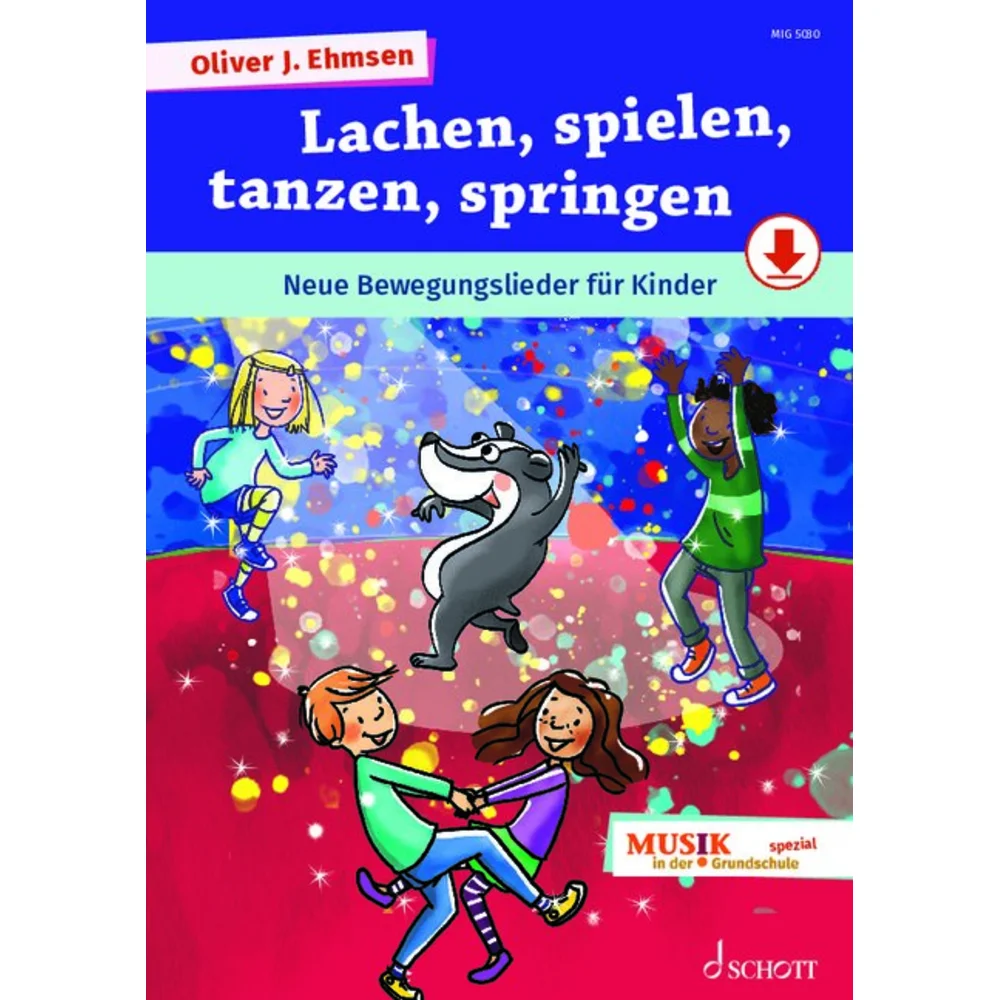 Lachen, spielen, tanzen, springen