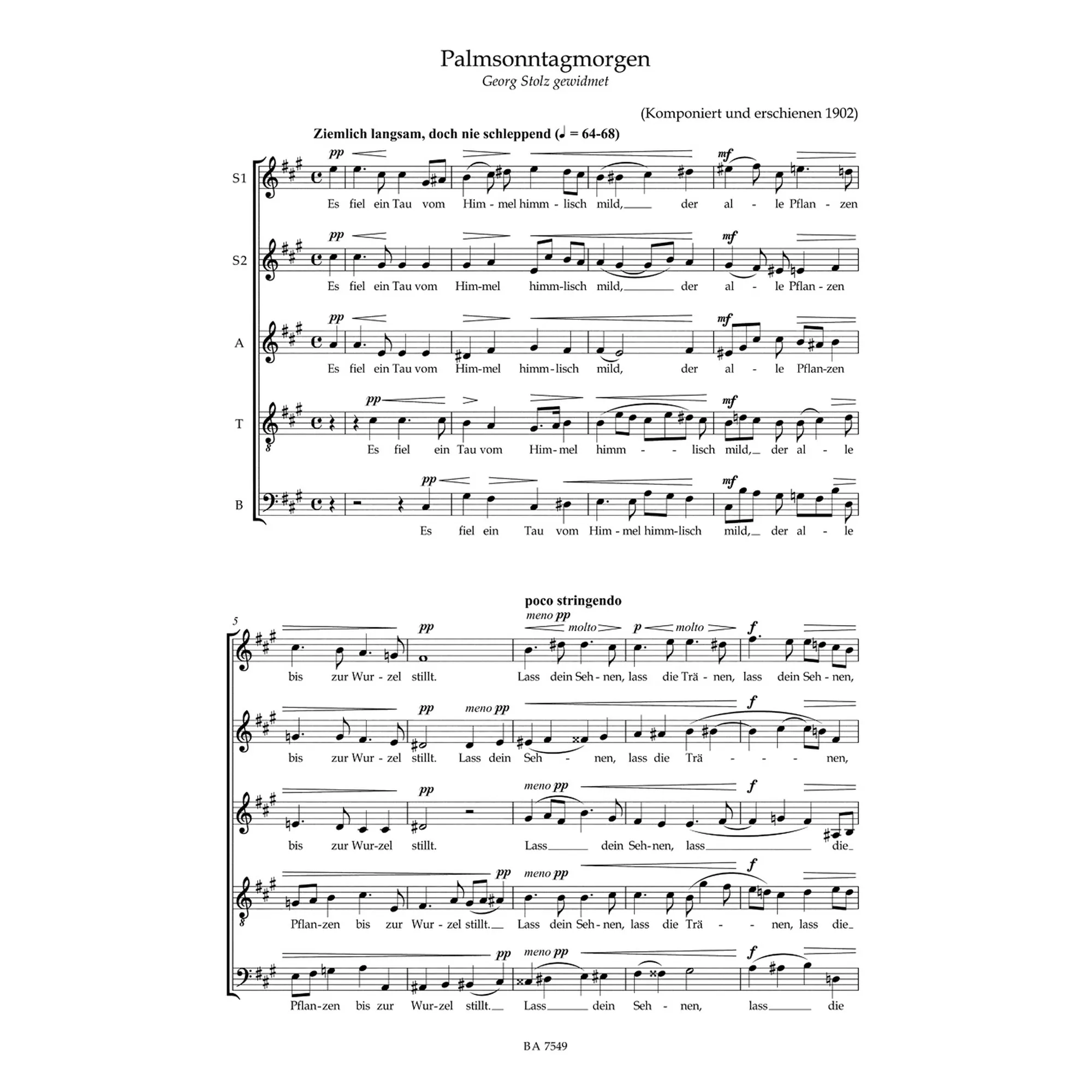 Geistliche Chormusik a capella