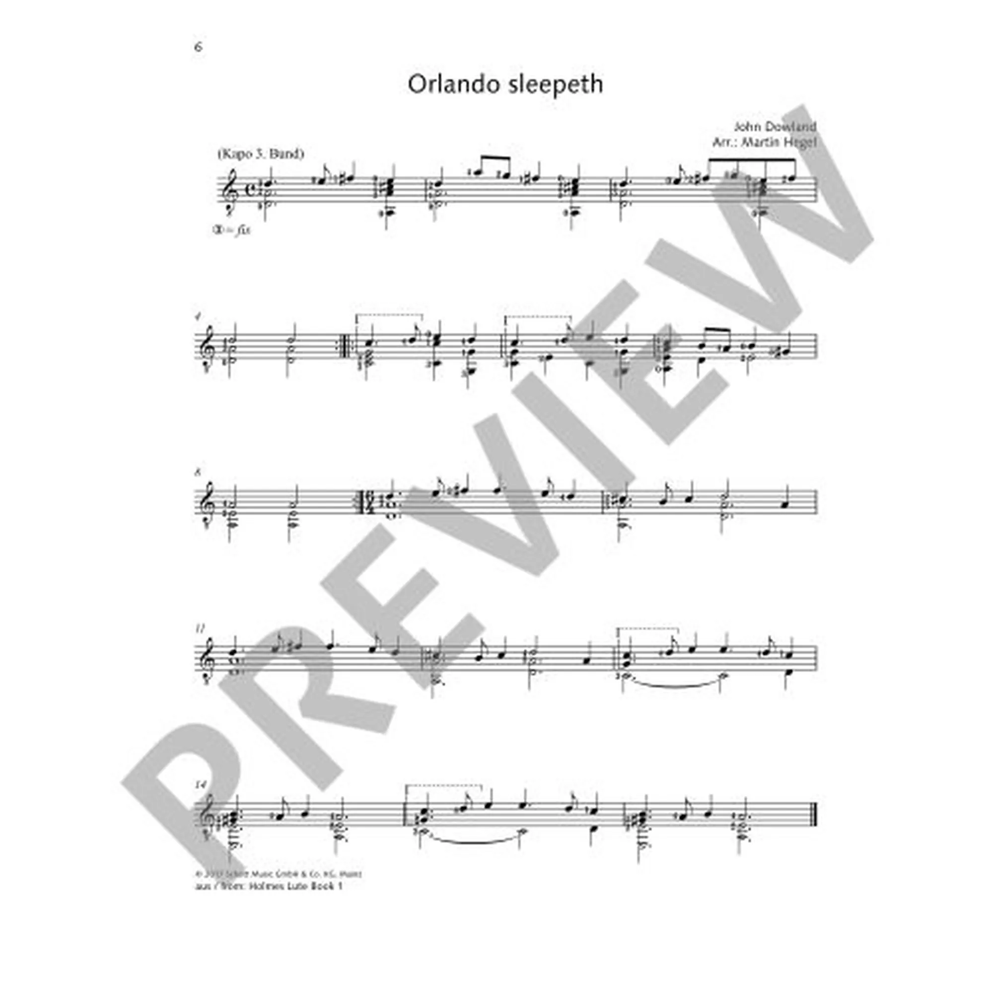 Dowland for Guitar