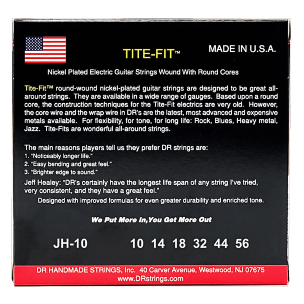 DR Strings Tite Fit JH-10