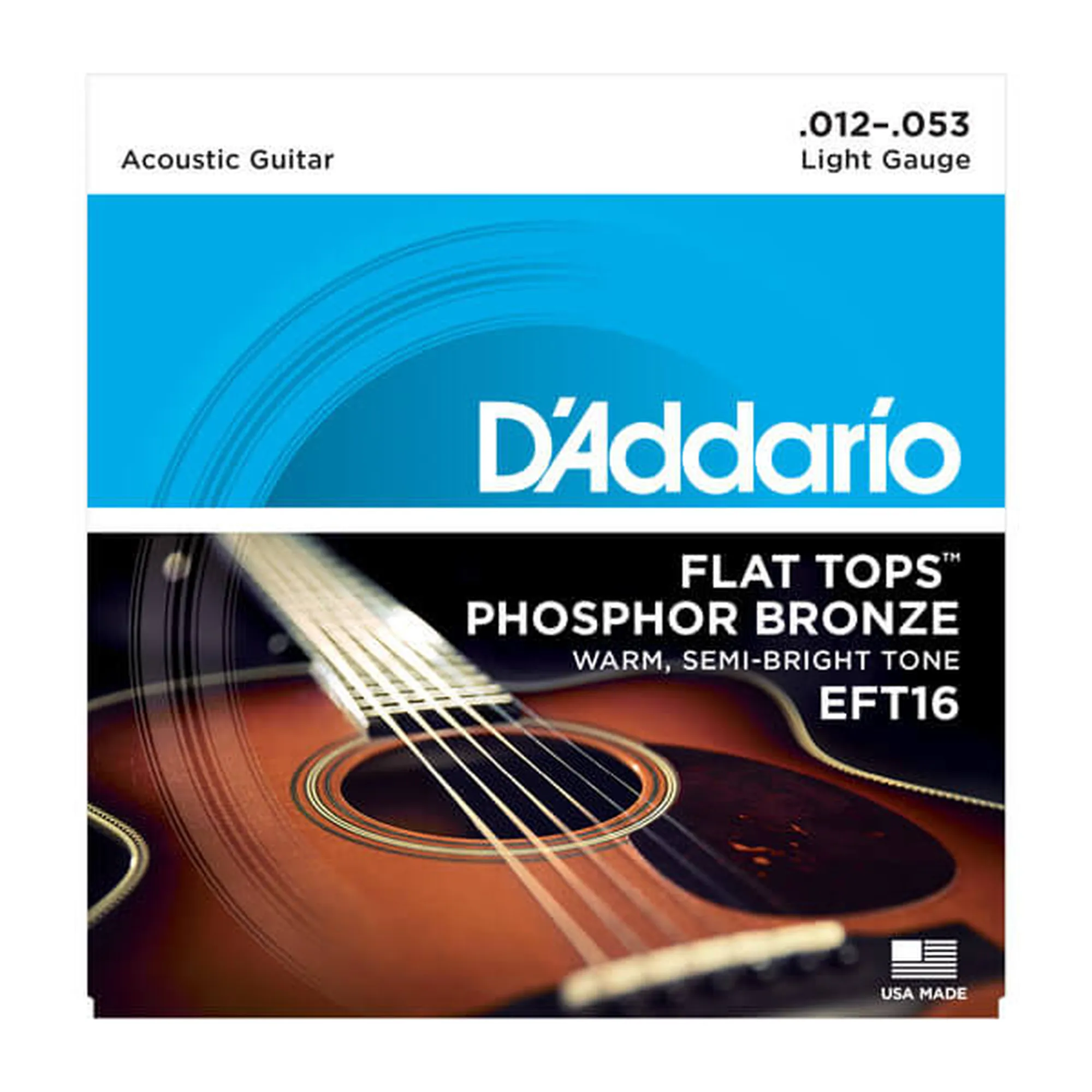 D´Addario EFT16 Flat Tops PB Light