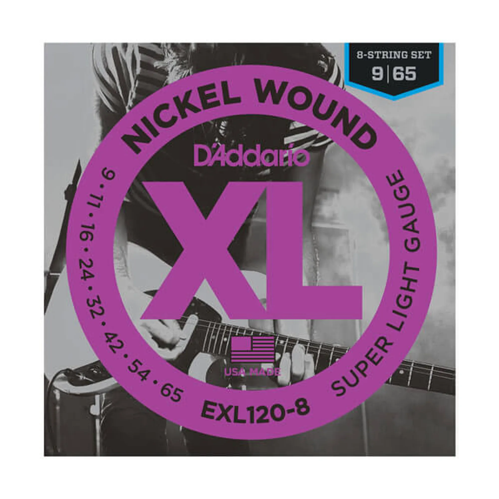 D´Addario EXL120-8 Super Light 8-String