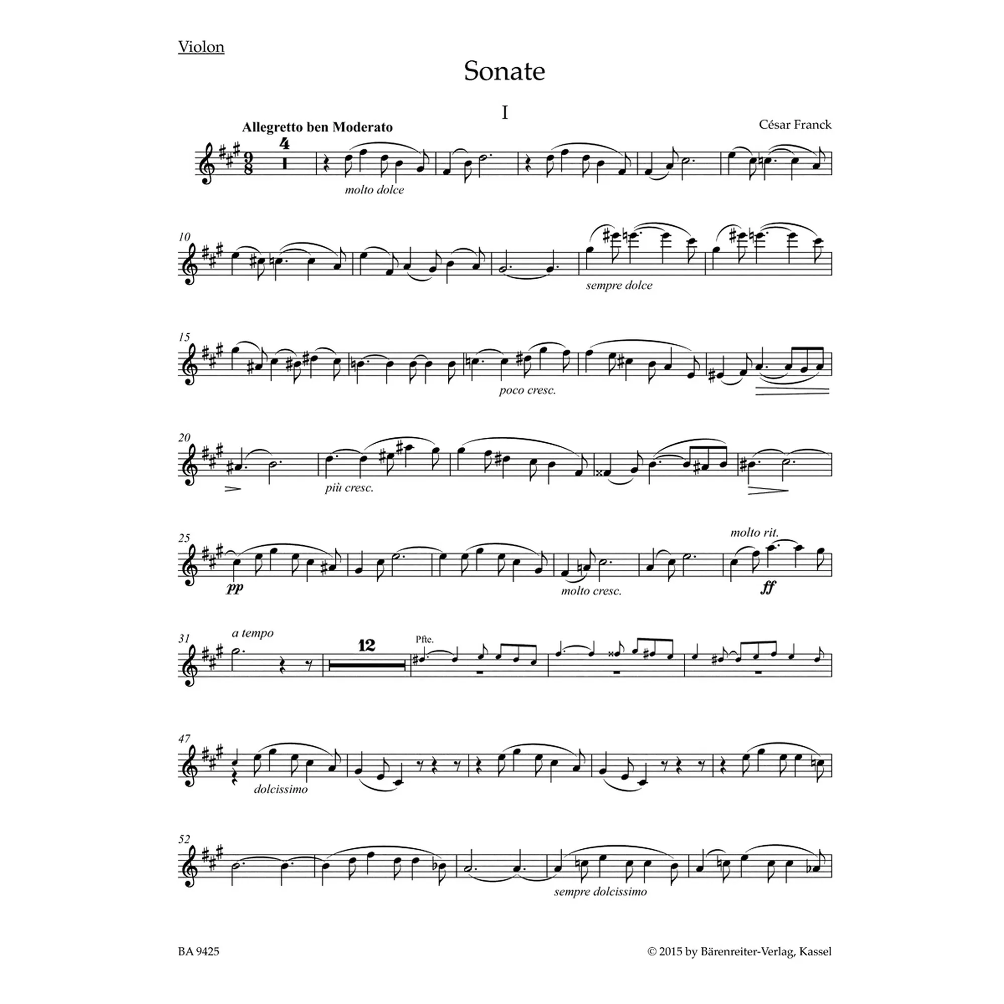 Sonate / Andantino quietoso op. 6 / Mélancolie