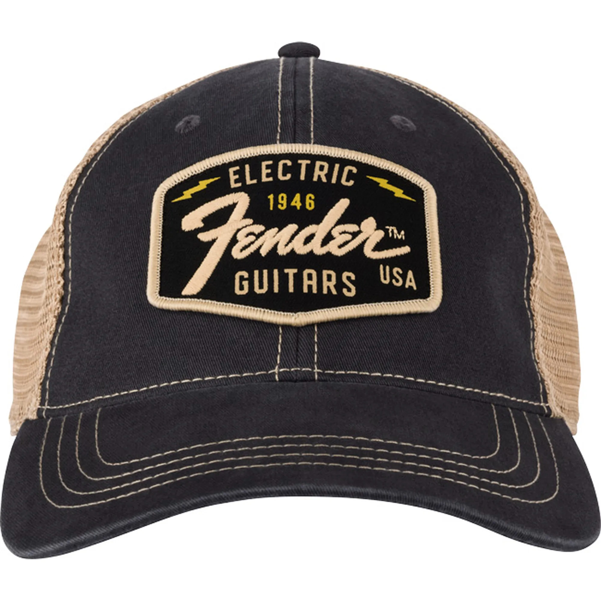 Fender Transition Logo Patch BLK/STONE