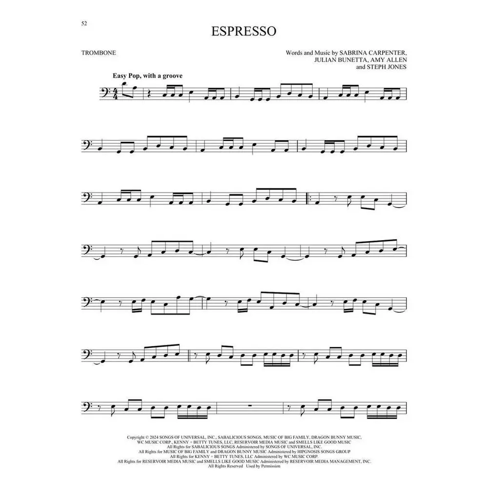 101 Top Hits for Trombone