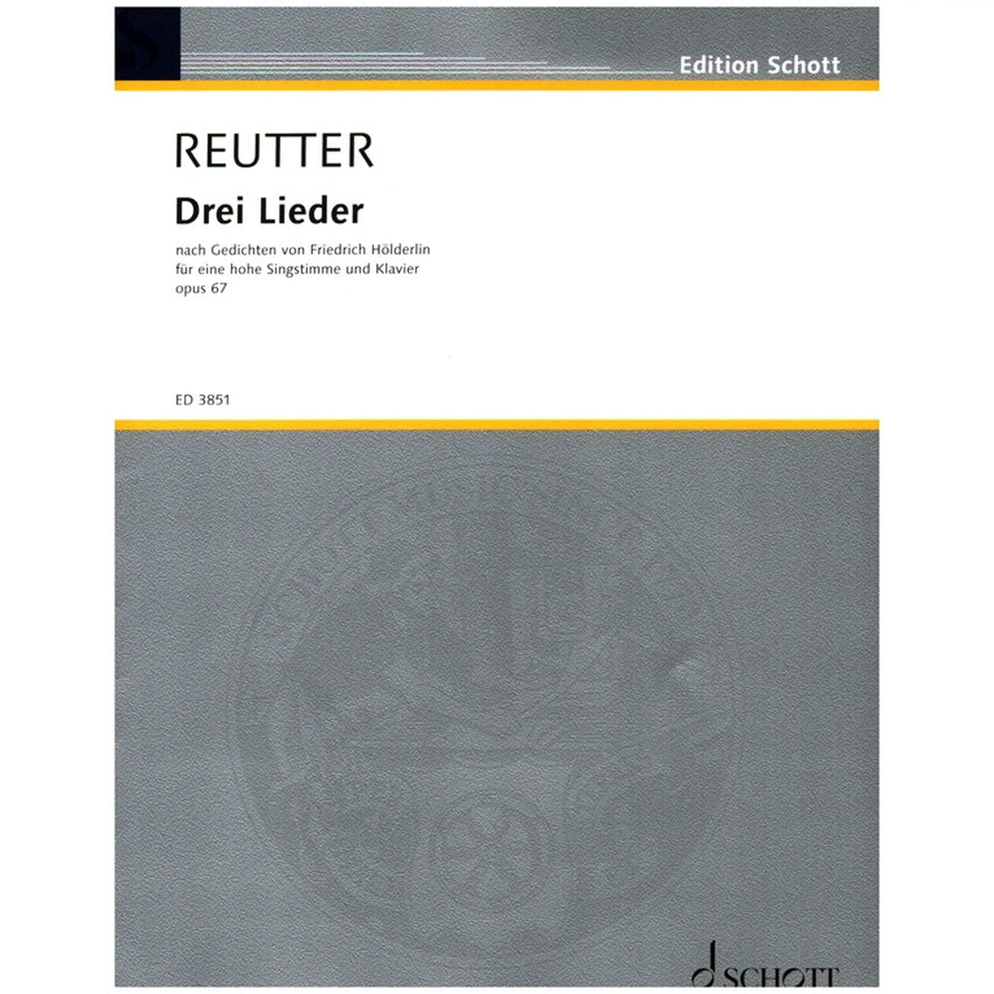 3 Lieder nach Hölderlin op. 67