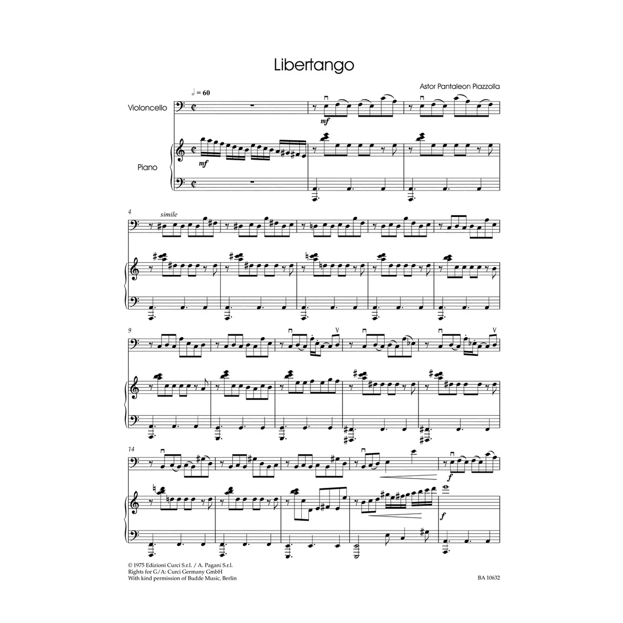 Tango Classics - Cello