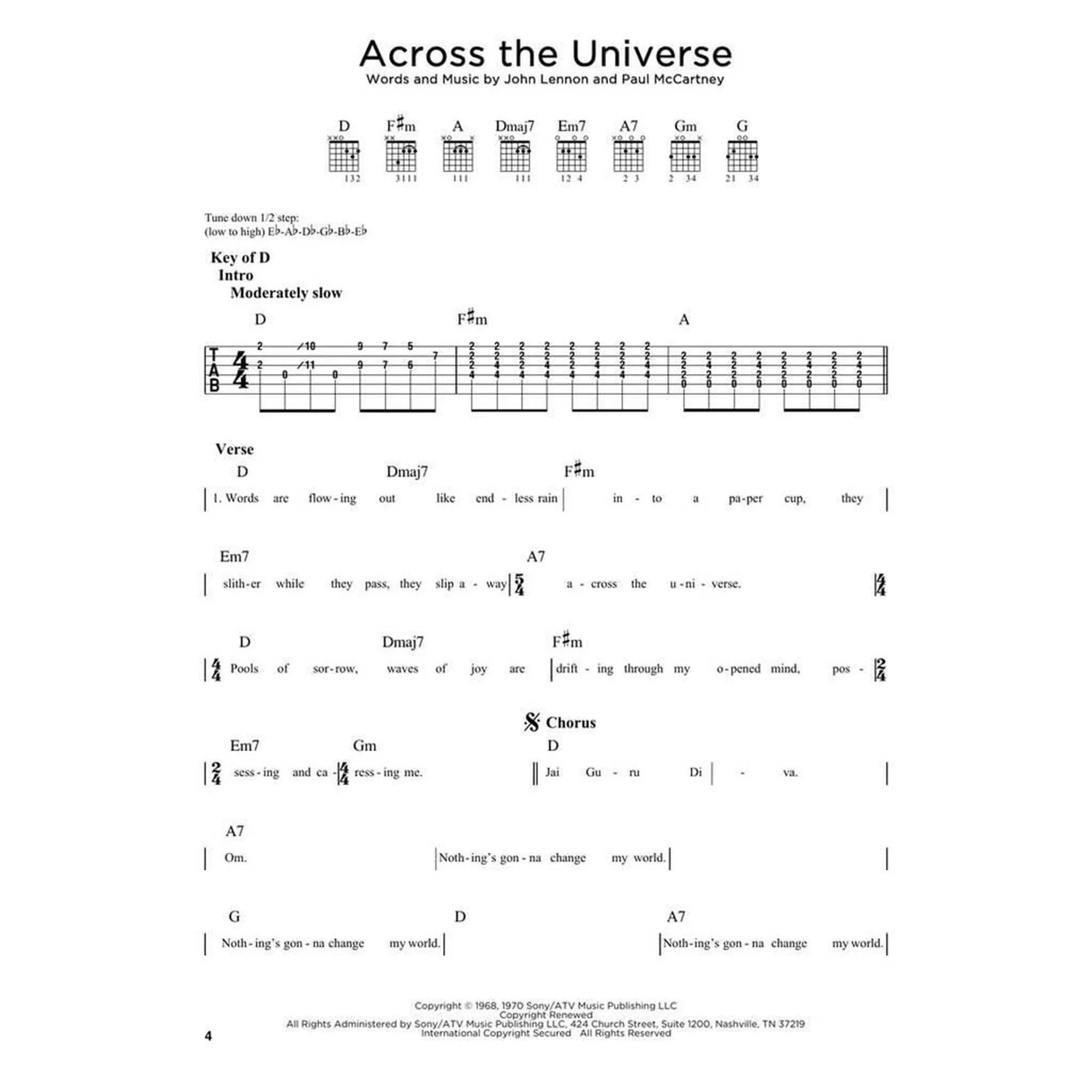 First 50 Songs by the Beatles You should play on Guitar
