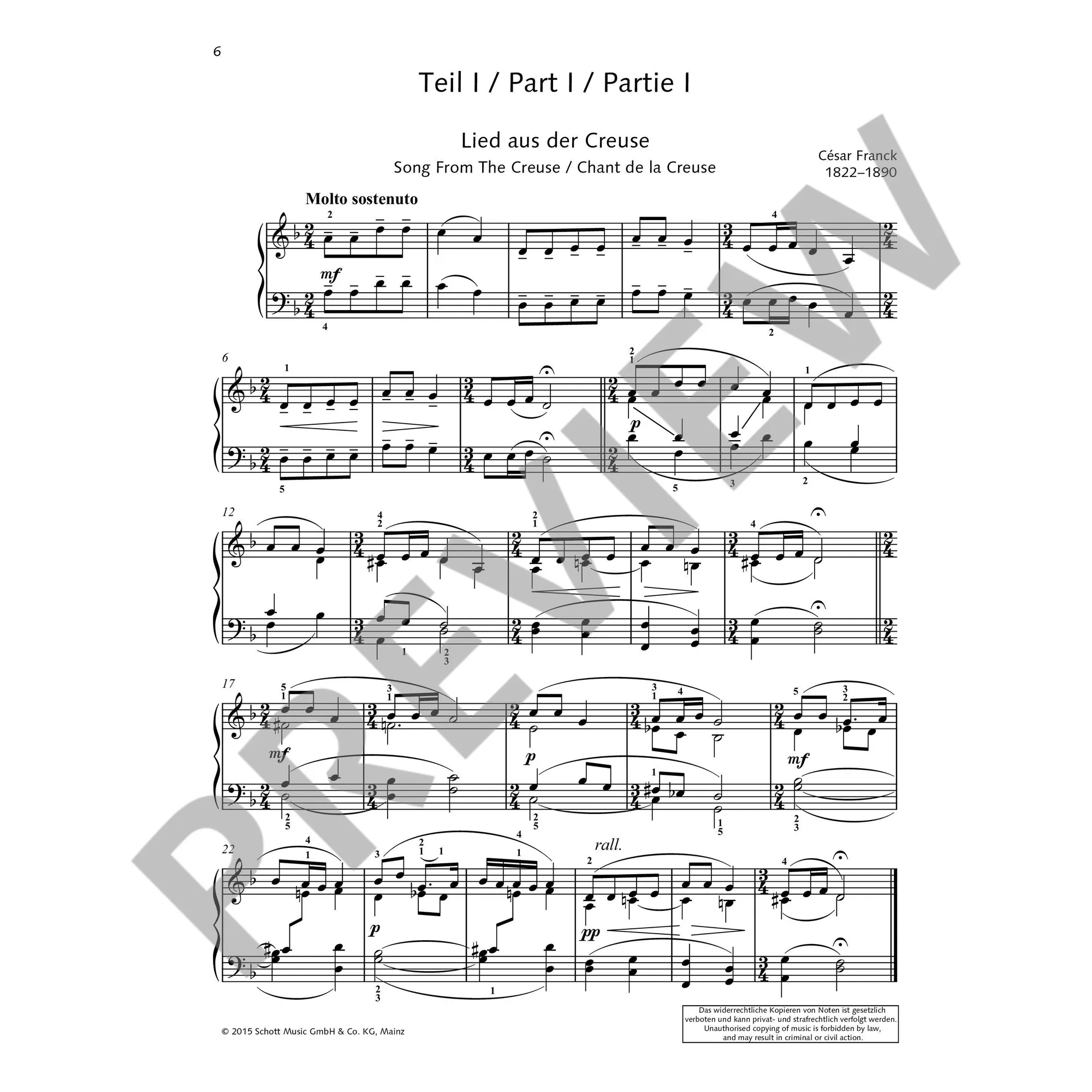 Leichte Klaviermusik der Romantik