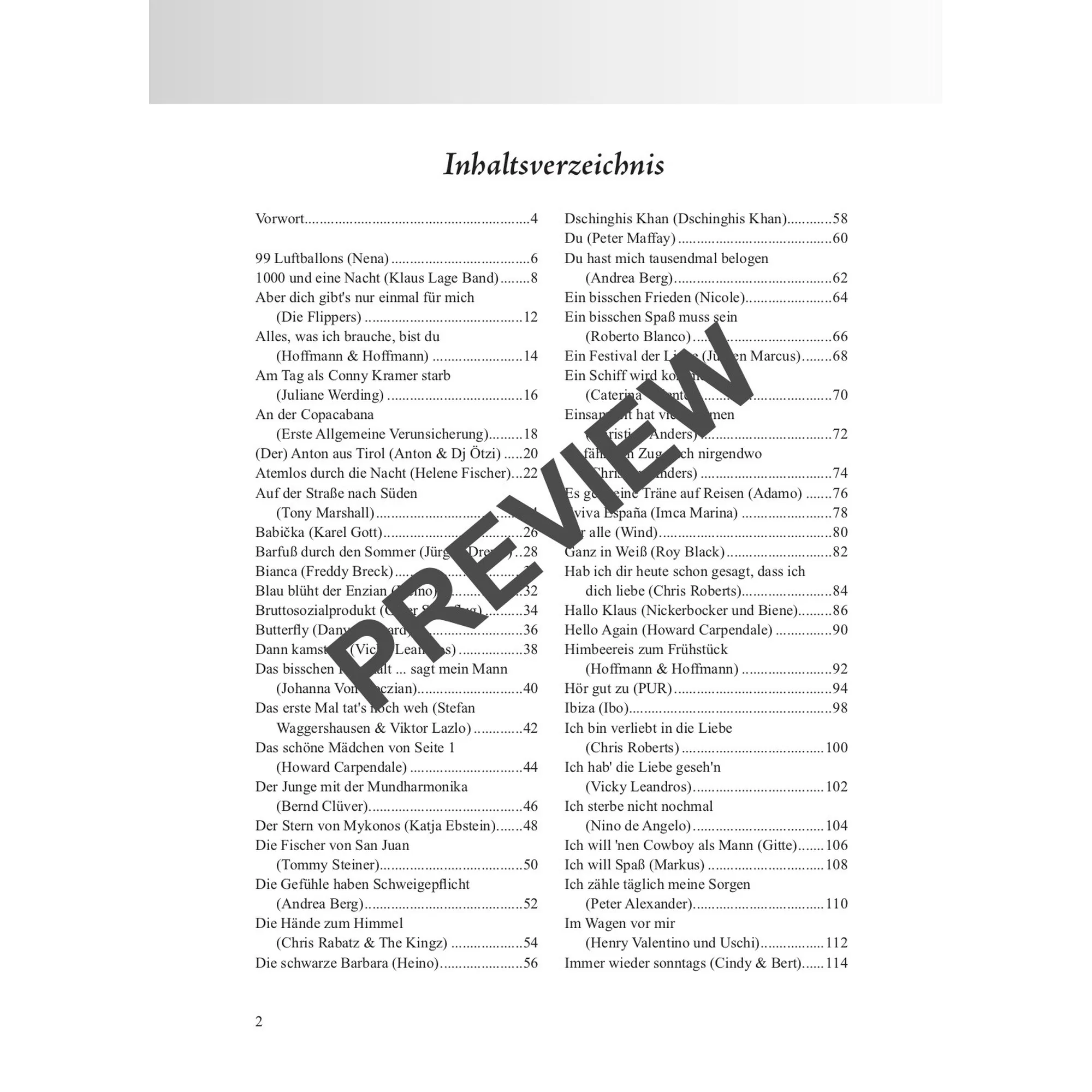 Das Schlagerbuch für Alt und Jung XXL für Gesang und Gitarre (Ukulele)