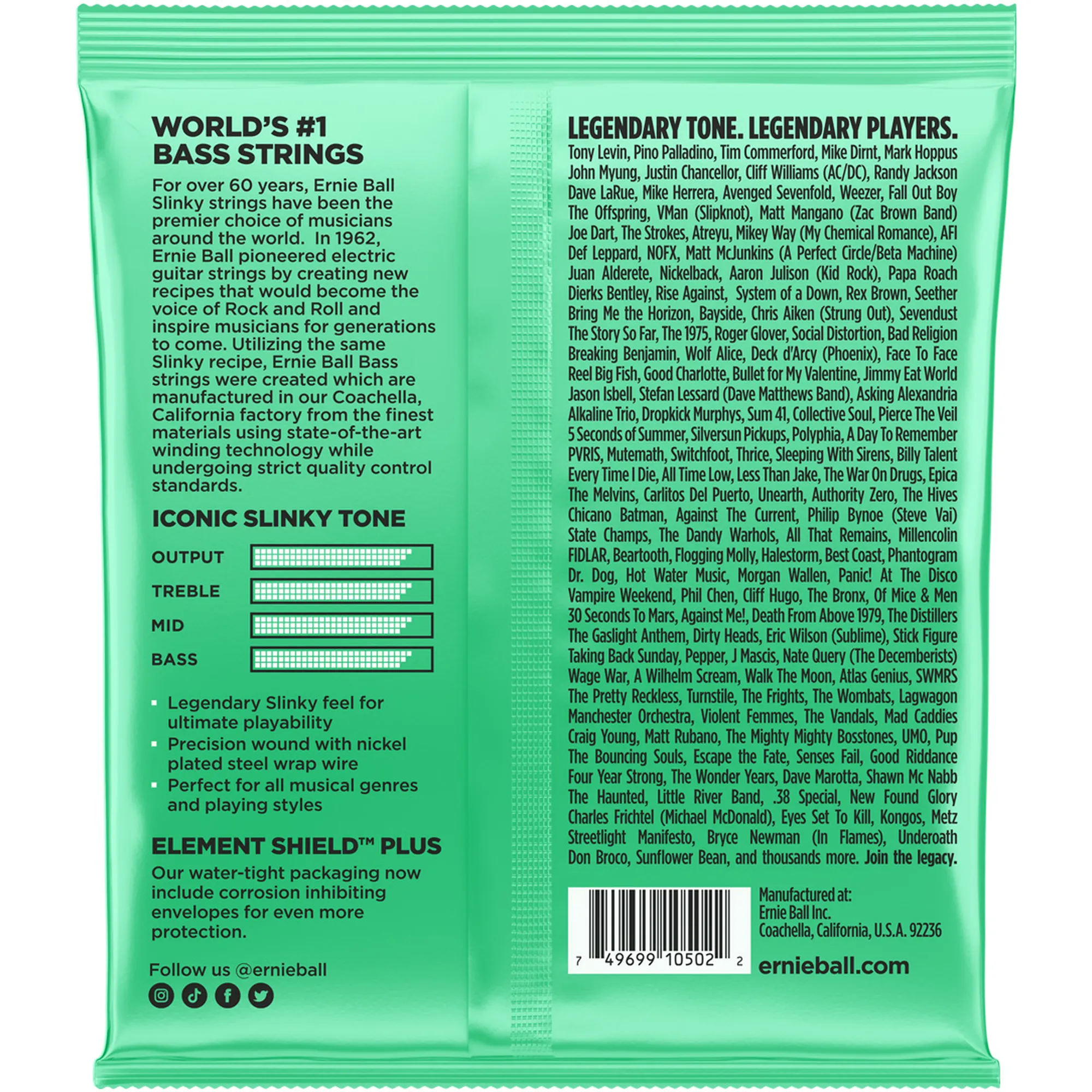 Ernie Ball EB2841 Hyper Slinky Nickel