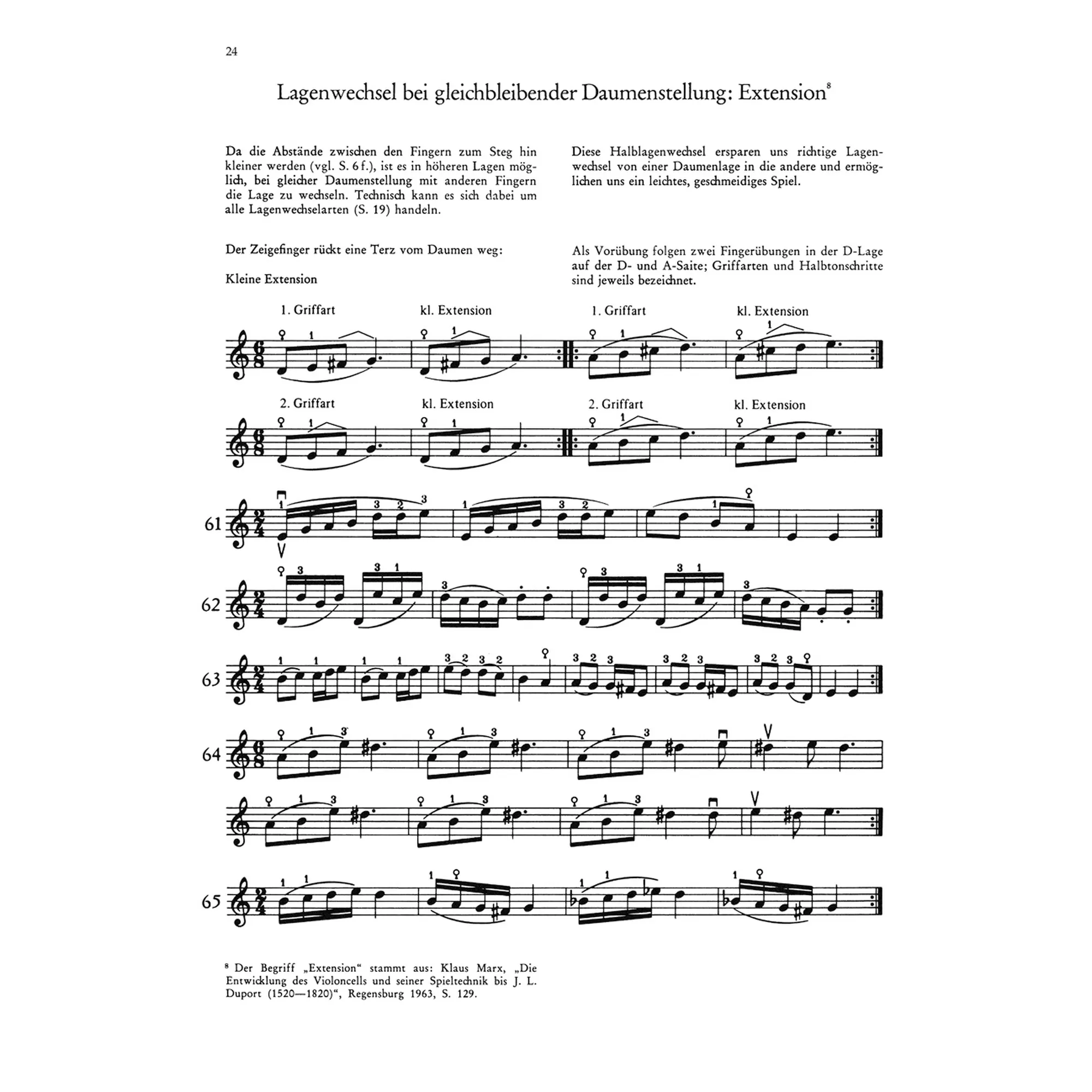 Einführung in die Daumenlage