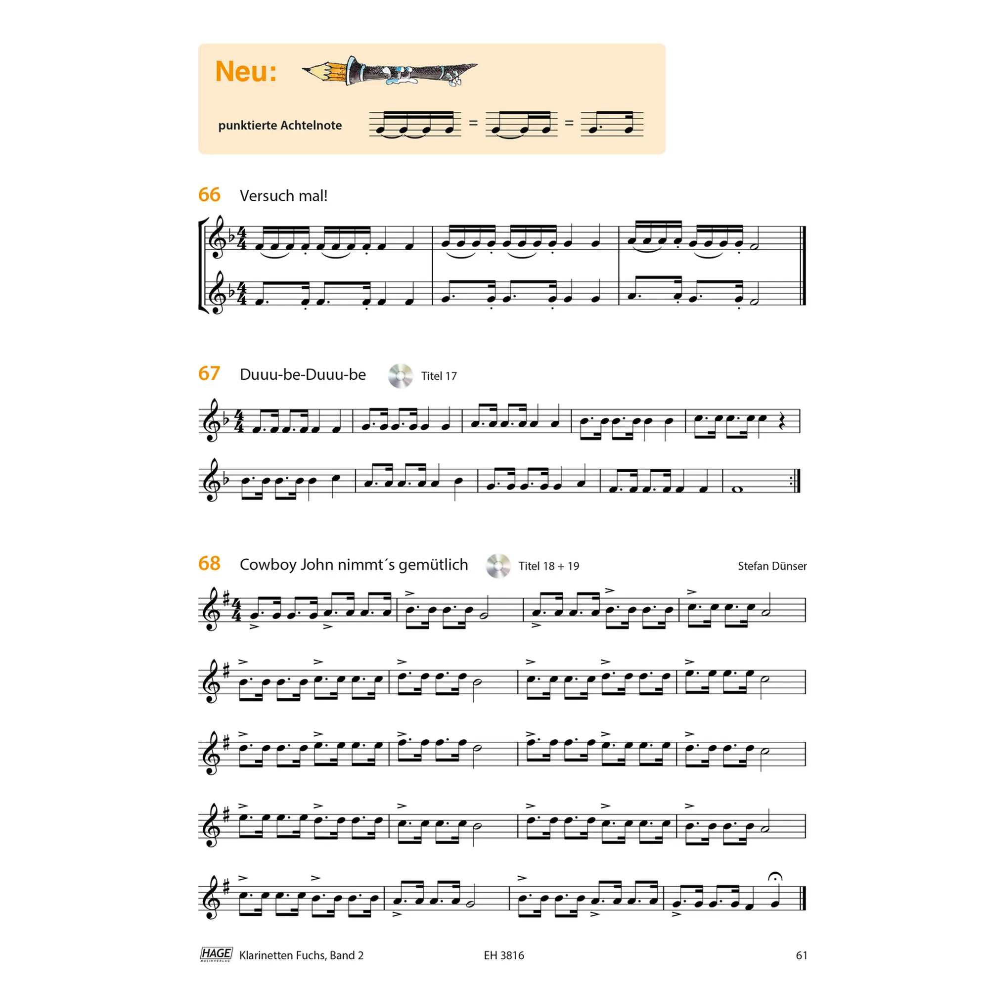Klarinetten Fuchs Band 2