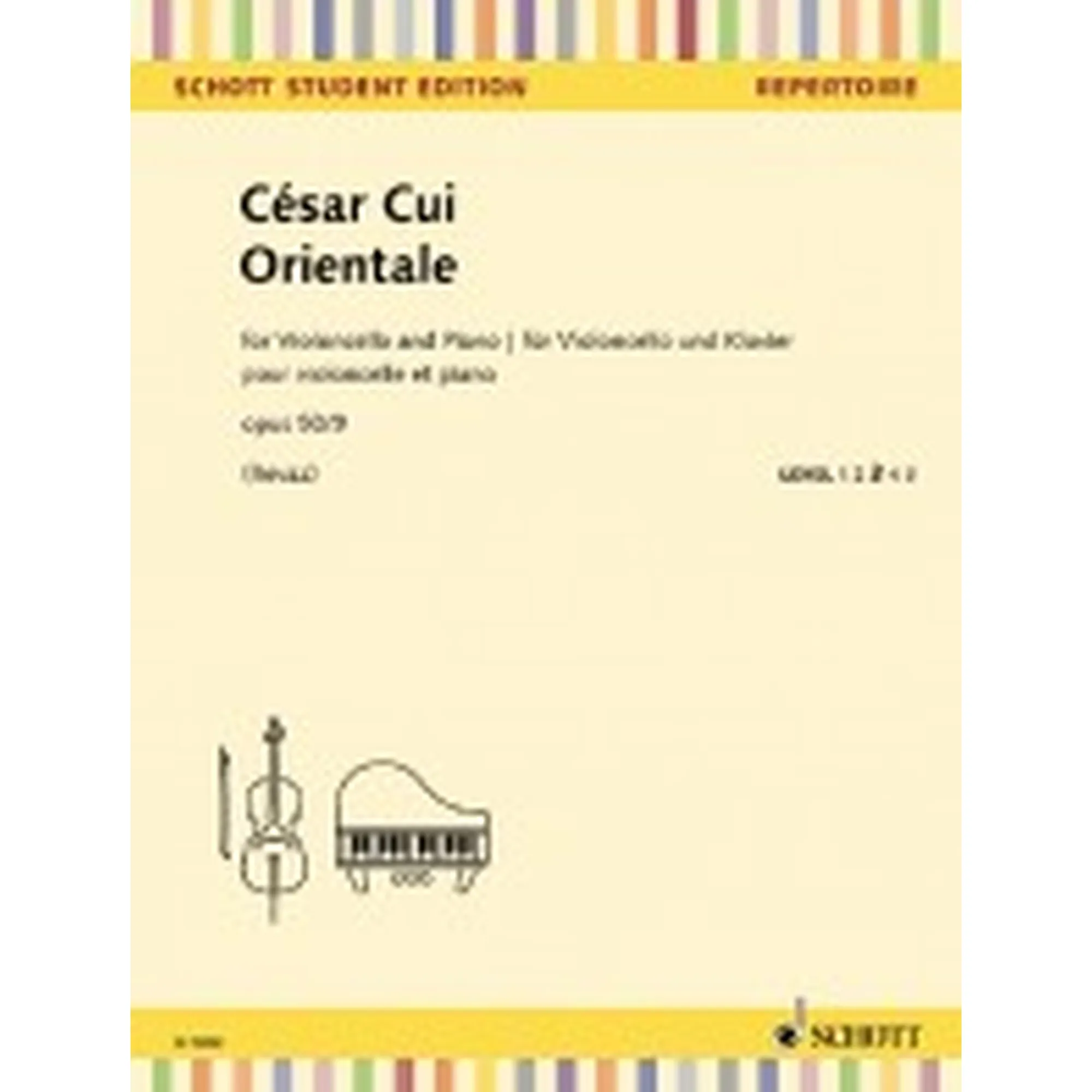 Orientale op.50,9 für Violoncello und Klavier