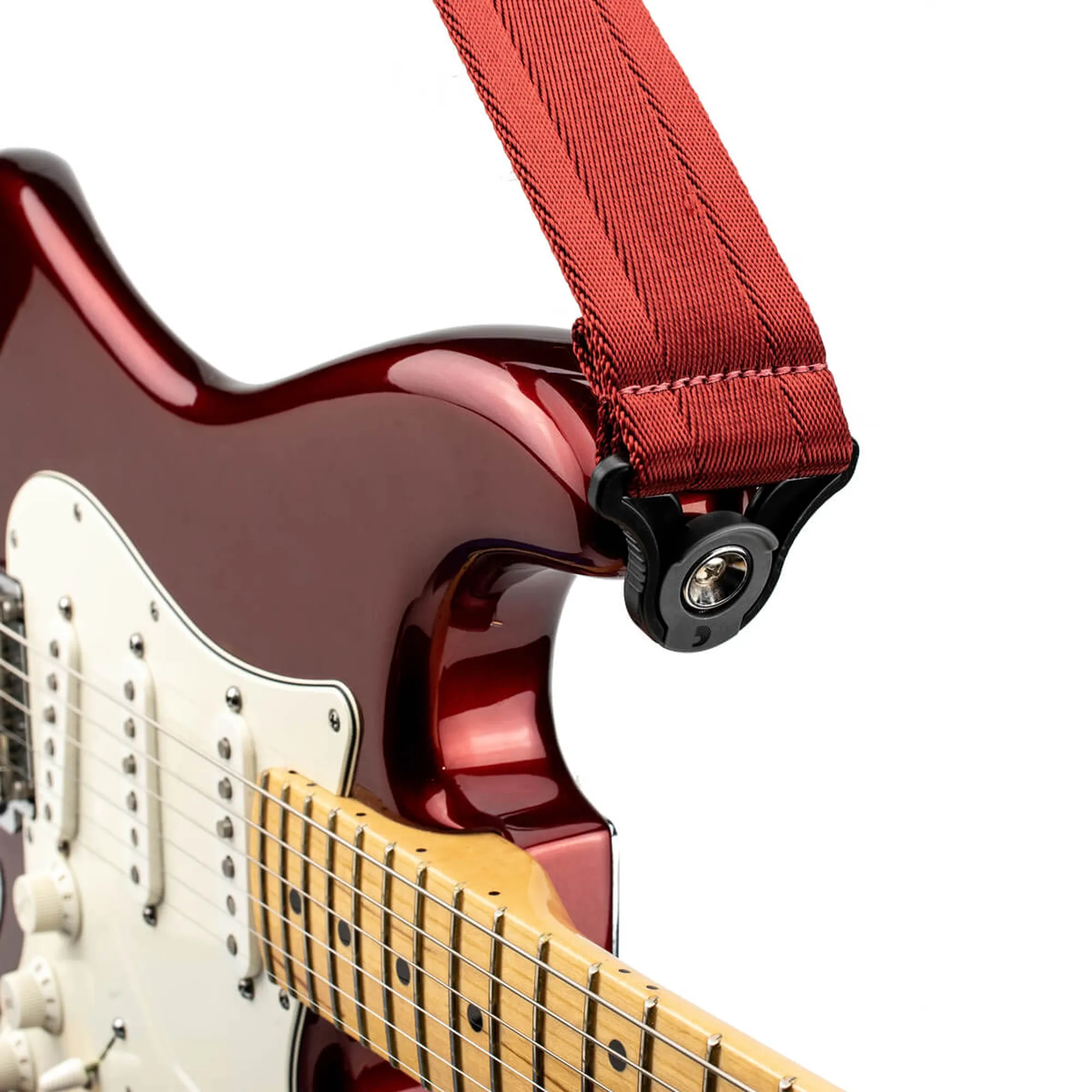 D'Addario 50BAL08 Auto Lock Blood Red