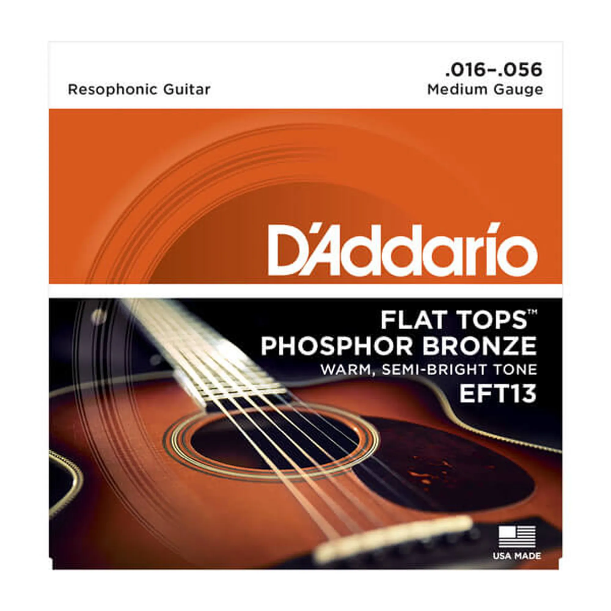 D´Addario EFT13 Flat Tops PB Resophonic