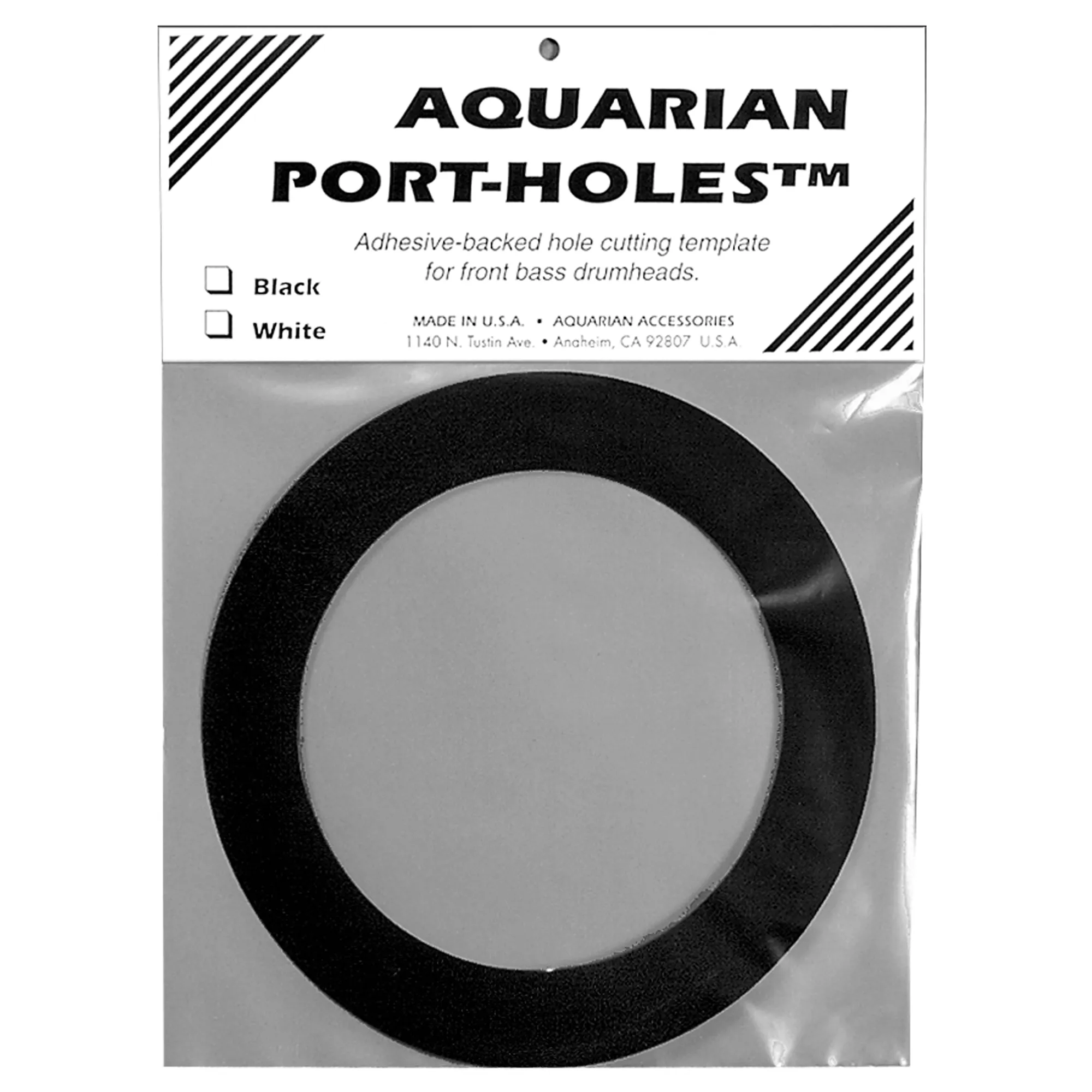 Aquarian Bass Drum Port Hole 5" schwarz